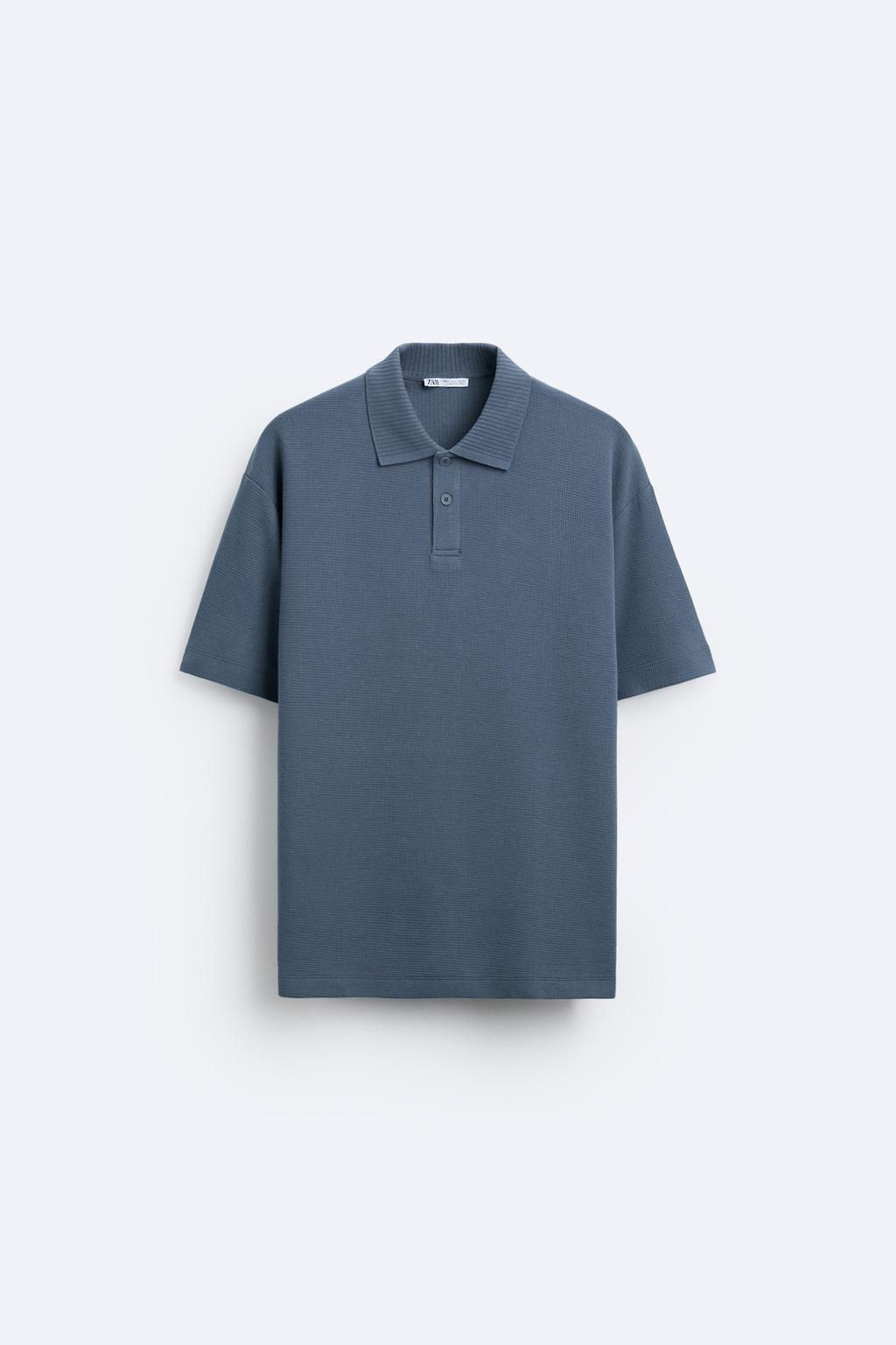 TEXTURED POLO SHIRT - Zara фото 15
