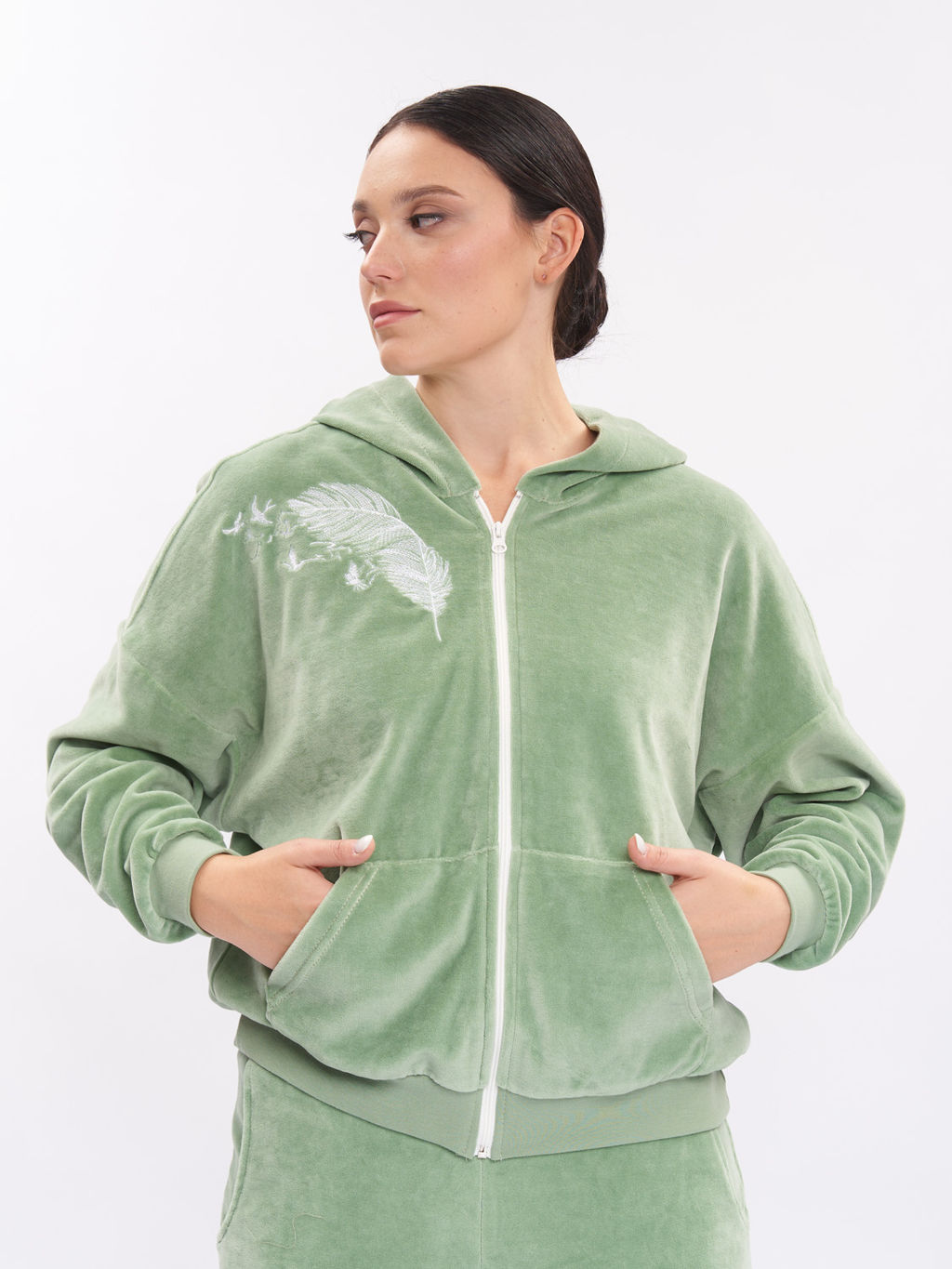 Костюм велюровый KO01046GRN53 - Артесса фото 3