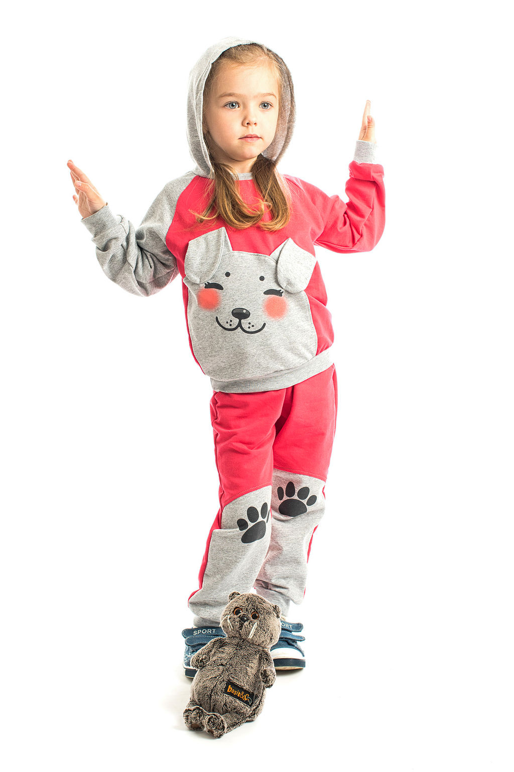 Костюм детский малинамеланж собака