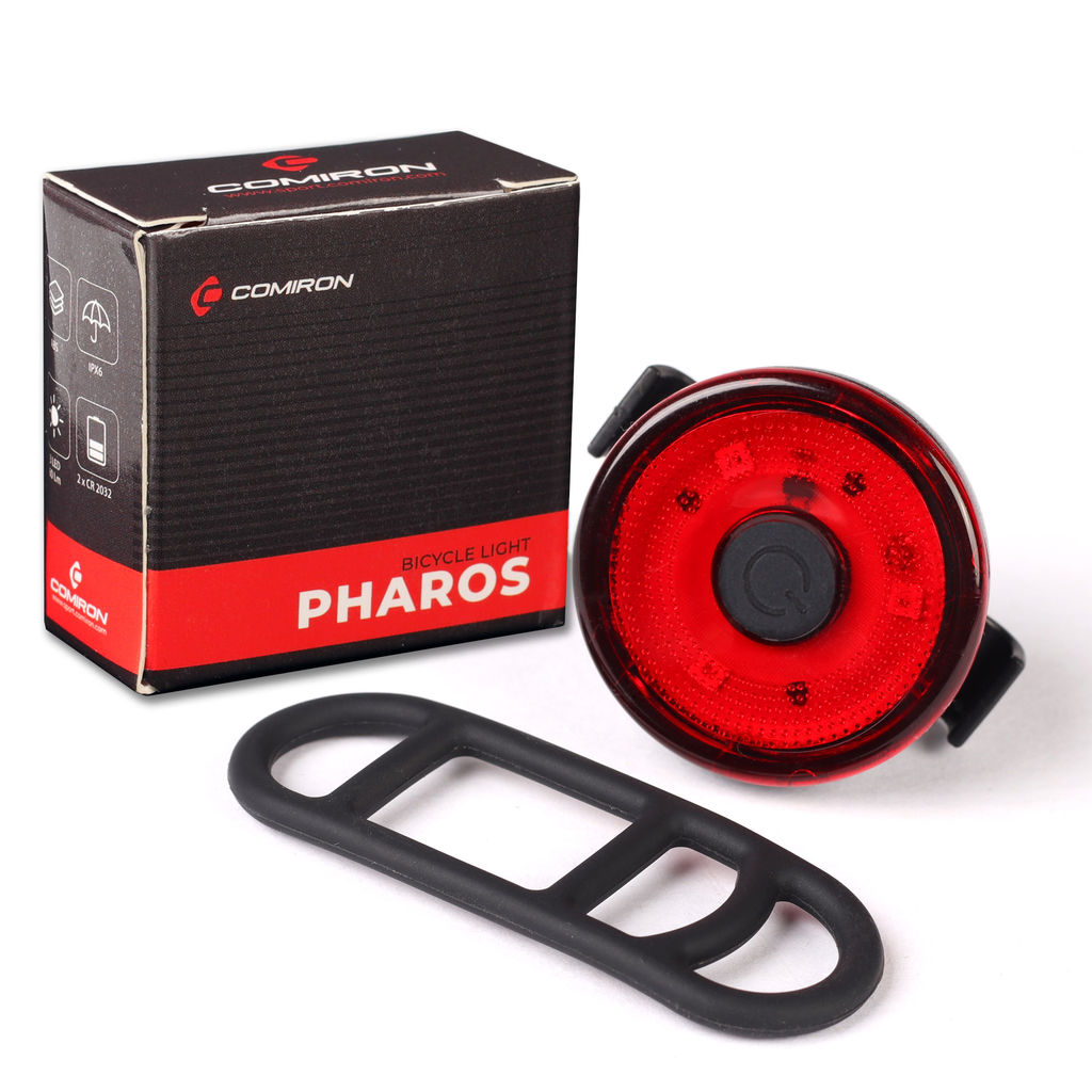 Фонарь задний COMIRON PHAROS корпус: ABS, IP67; свет: 3LED, 80lm CR2032х2. два режима, 15 г, до 100 часов работы в сигнальном режиме /уп 120/480/ - Галеонтрейд фото 21