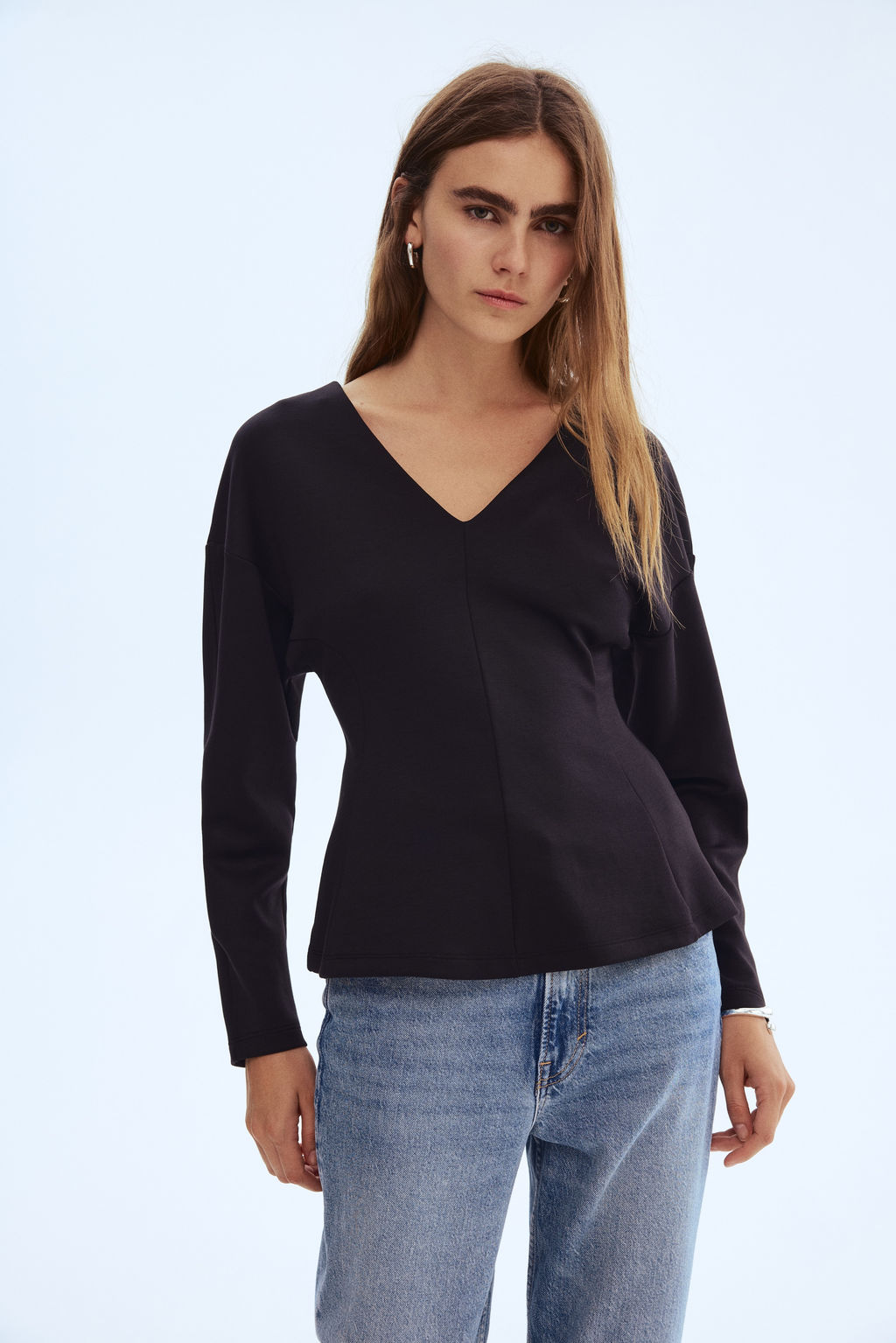 Top entallado efecto neopreno - H&m фото 4