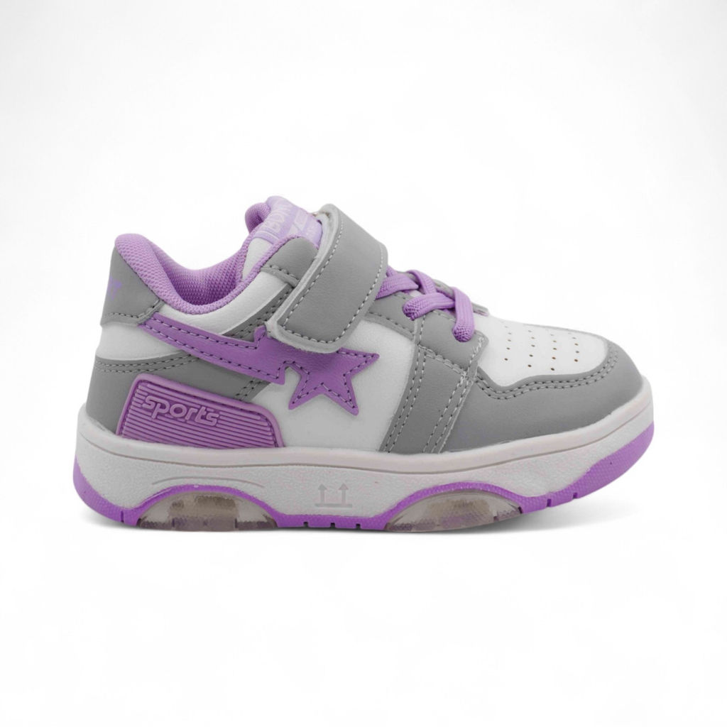 Кроссовки летние В791-23 серо фиолетовые - Sport фото 2