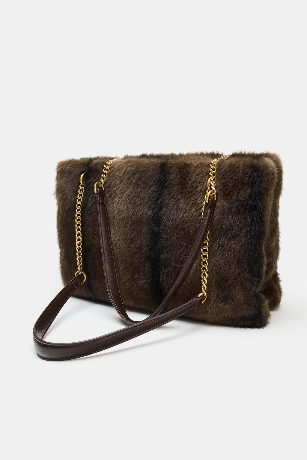 FAUX FUR SHOULDER BAG