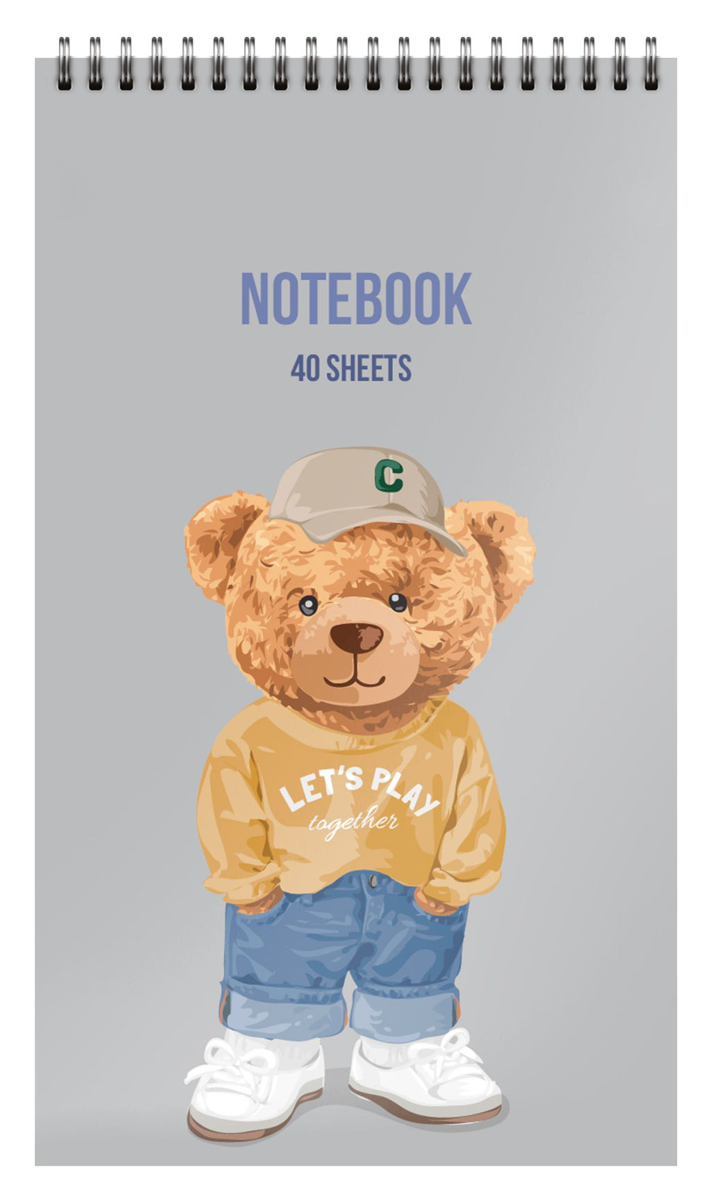 Блокнот А7 40 л. клетка Schoolformat КРУТОЙ МИШКА на гребне, мелованный картон, сплошной Уф-лак - Buro фото 3