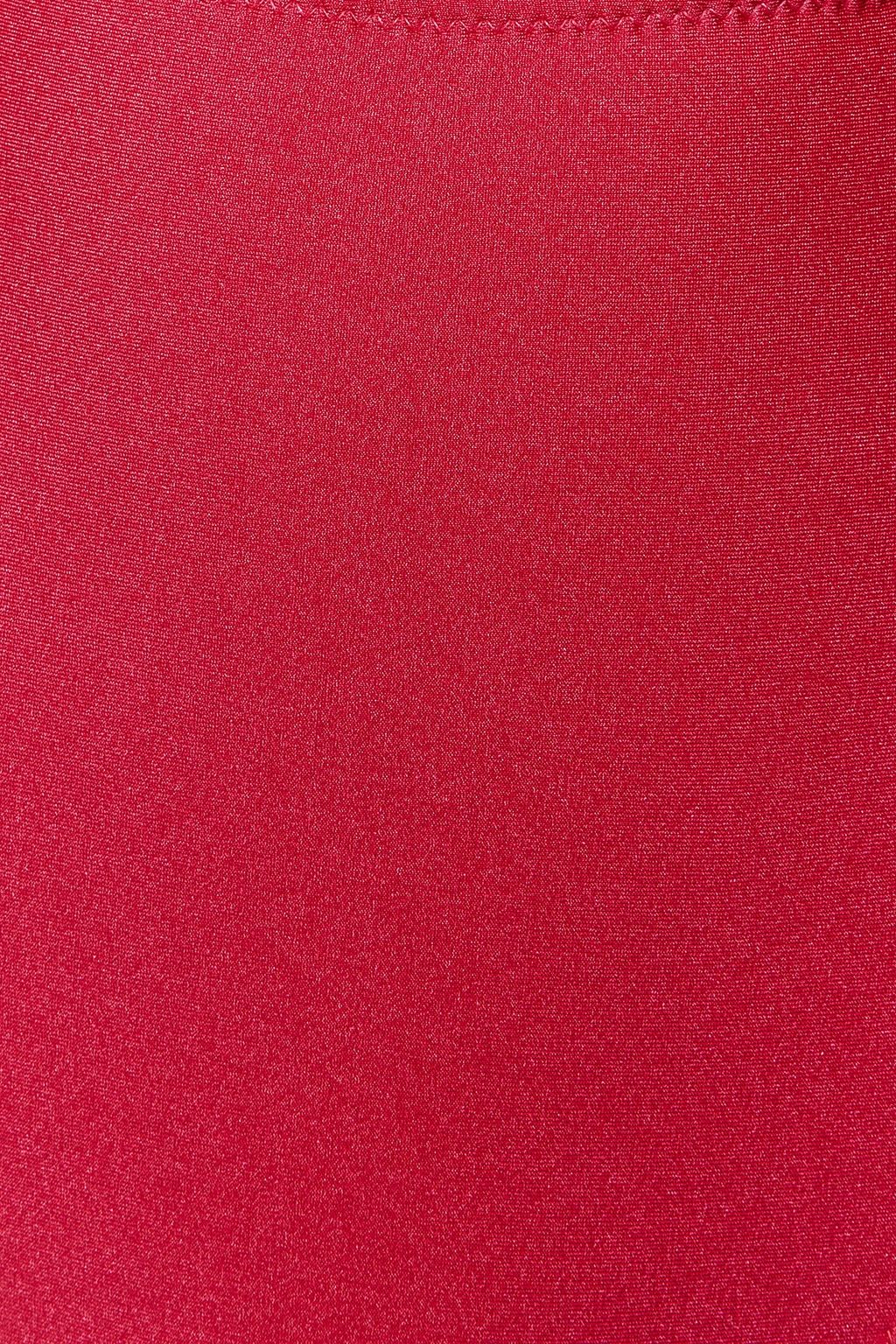 Bordo Halter Yaka Cut Out/Pencereli Normal Paca Mayo TBESS23MA00192