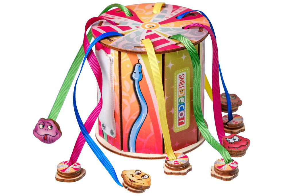 Игра по системе Монтессори Бизиборд Змейки - Smiledecor фото 4