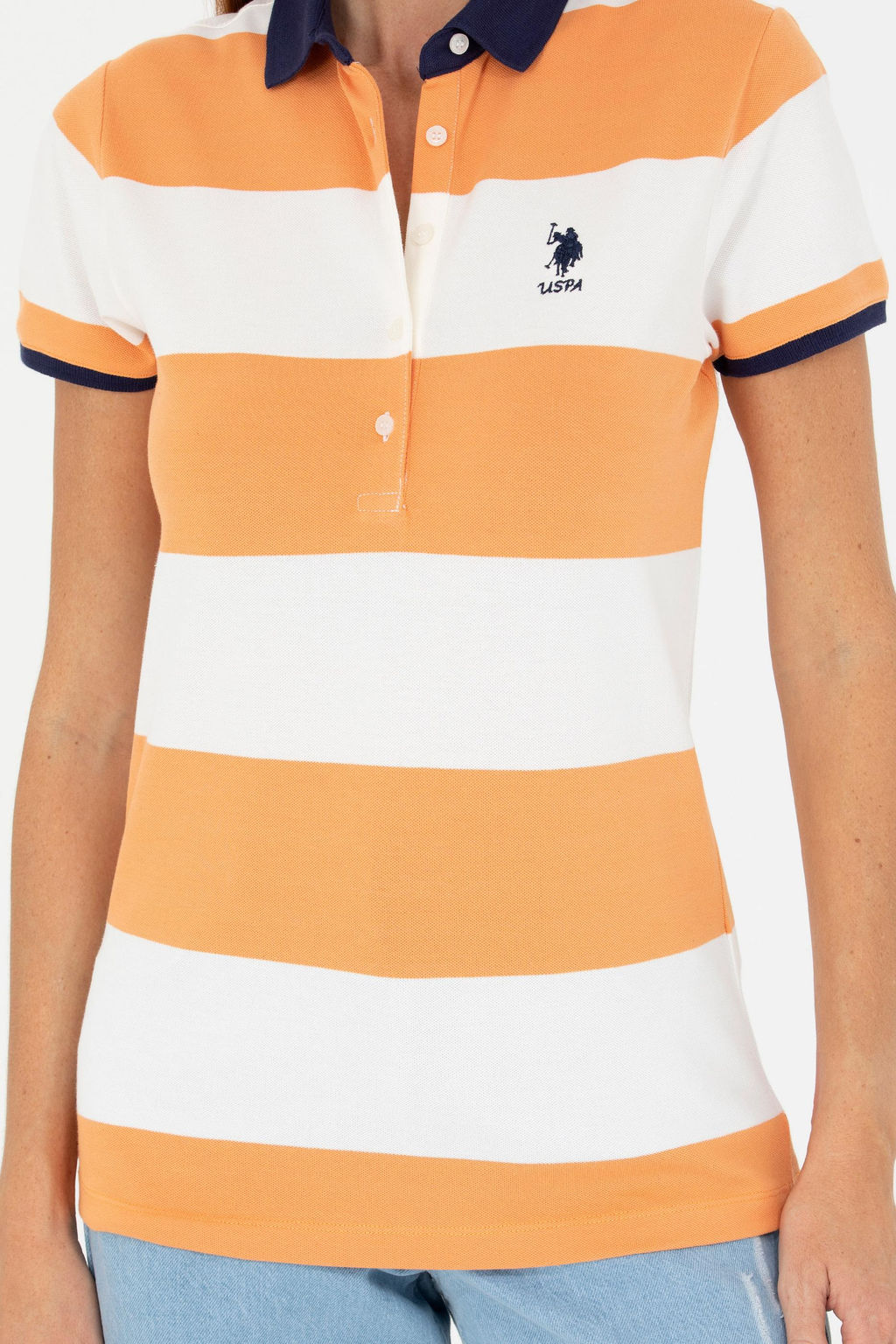 Женская оранжевая футболка - U.s. polo assn фото 20