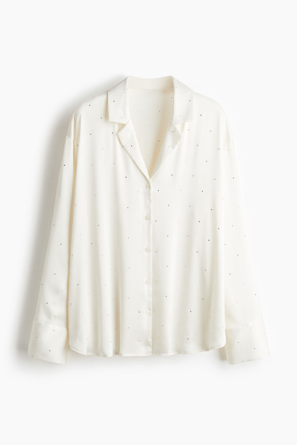 Camisa de pijama satinada con detalles decorativos - H&m фото 2
