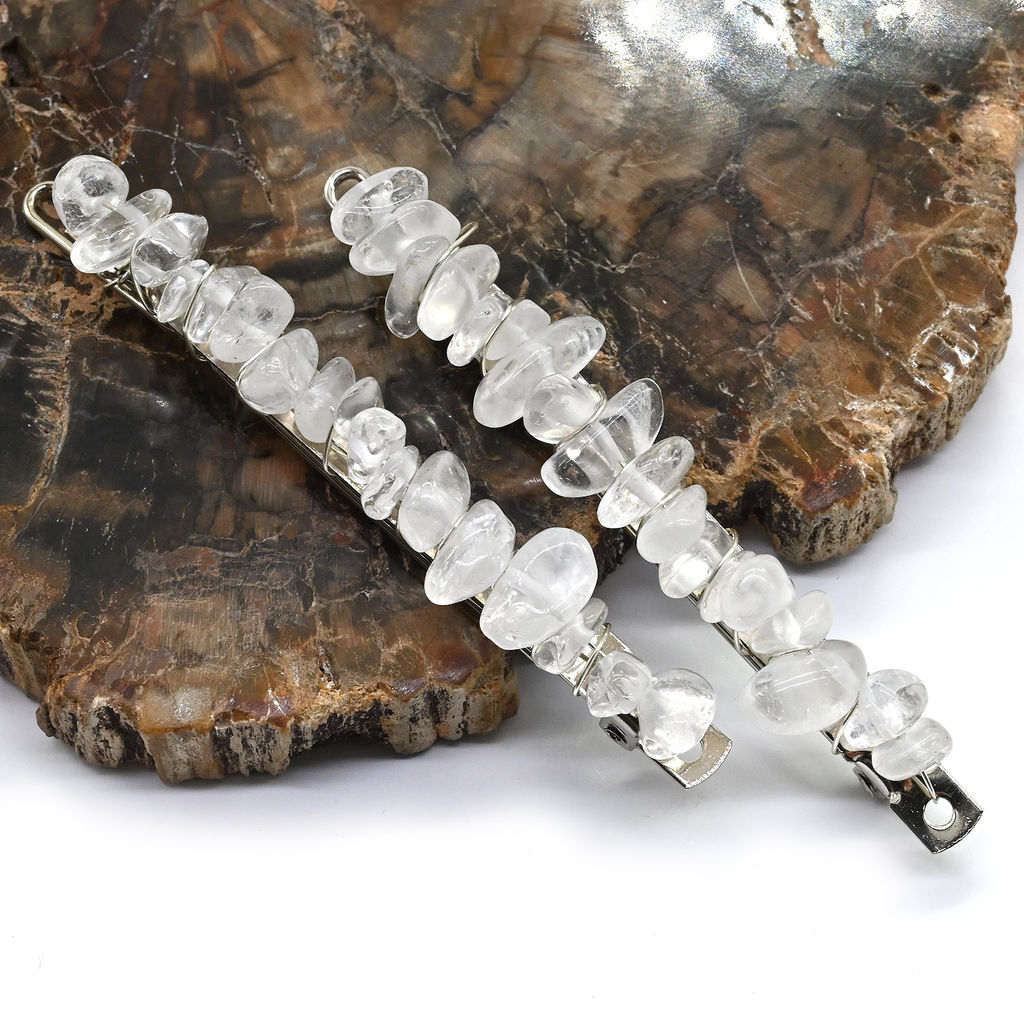 Женская заколка для волос с горным хрусталем 6,5*0,8*1,3см