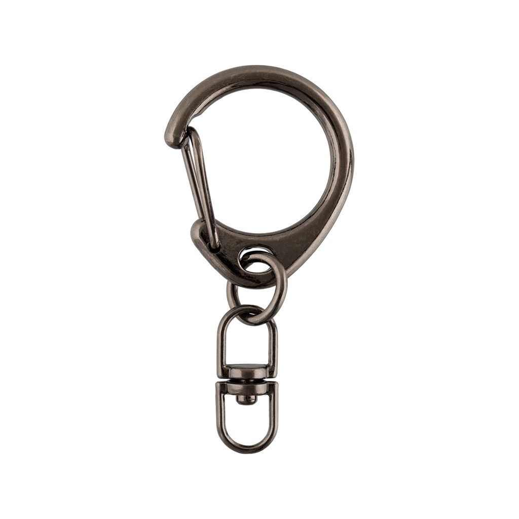 Фурнитура сумочная металл Gamma GH 114/15/10 Карабин 15 мм 10 шт. №06 под черный никель