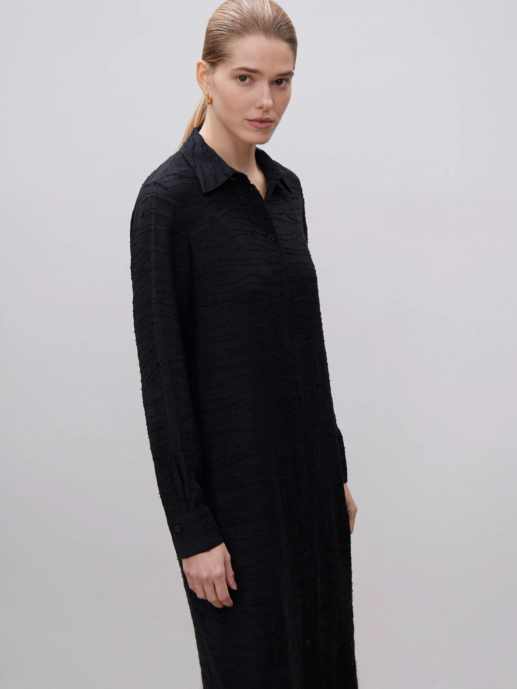 Платье Emka PL1527/espresso из вискозы черное фото 3