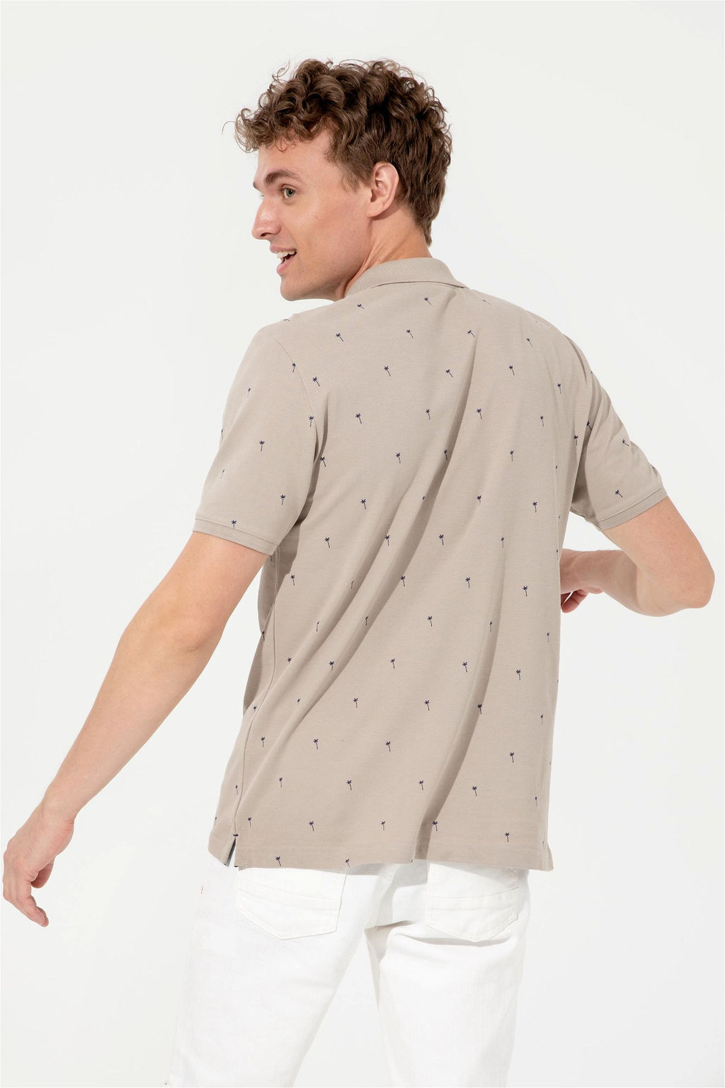 Мужская футболка цвета хаки с воротником-поло Неожиданная скидка в корзине - U.s. polo assn фото 5