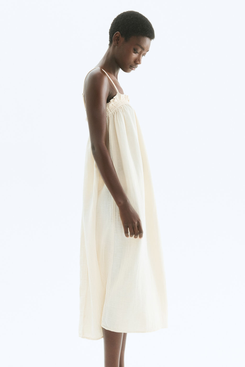 Vestido de muselina con tirantes finos - H&m фото 4