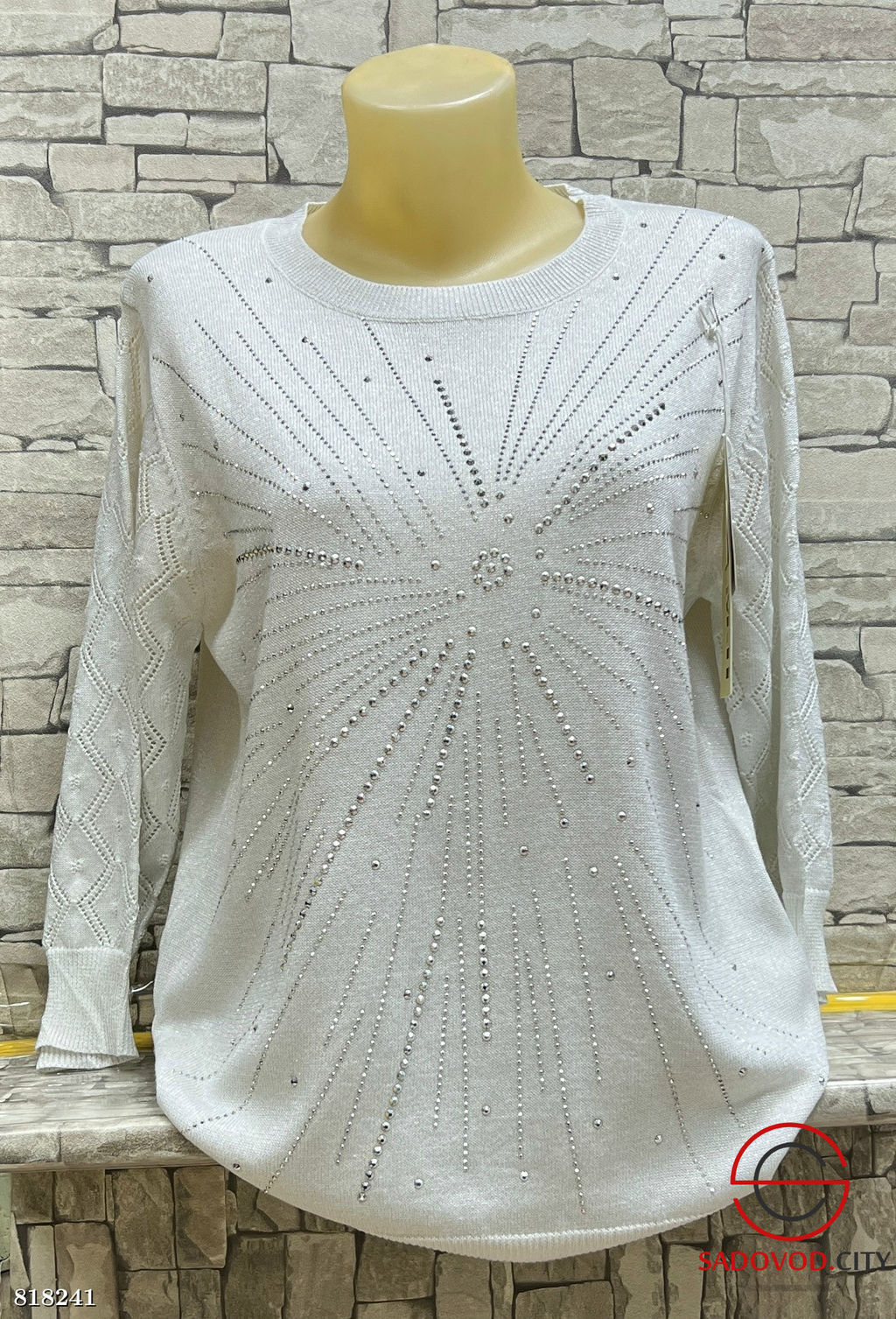 Свитер женский со стразами - Bruno фото 2