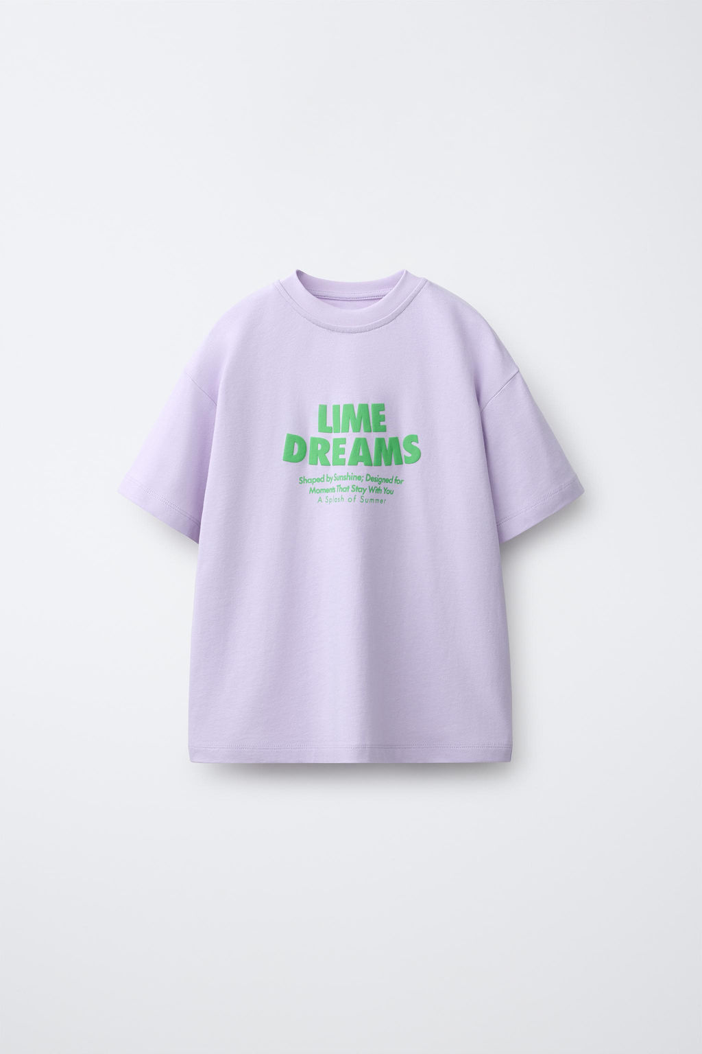 CAMISETA ESTAMPADO FRUTAS / Lila claro - Zara фото 2