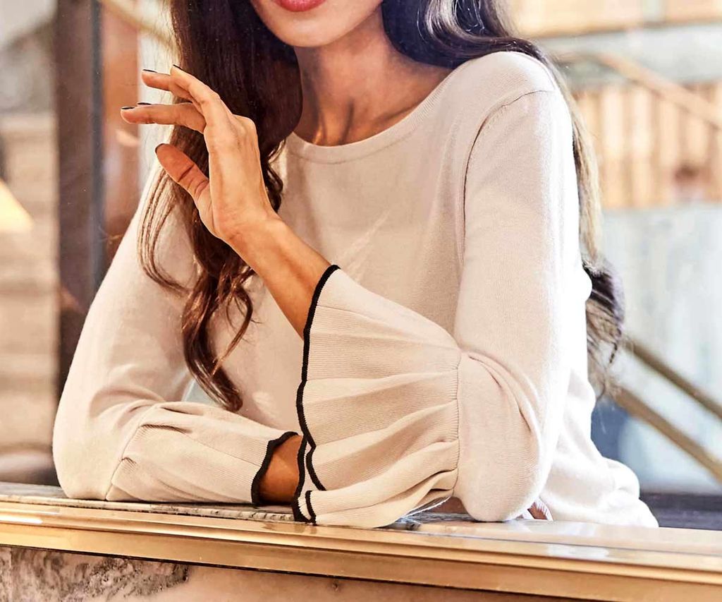 Пуловер, цвета слоновая кость - Ashley brooke фото 5