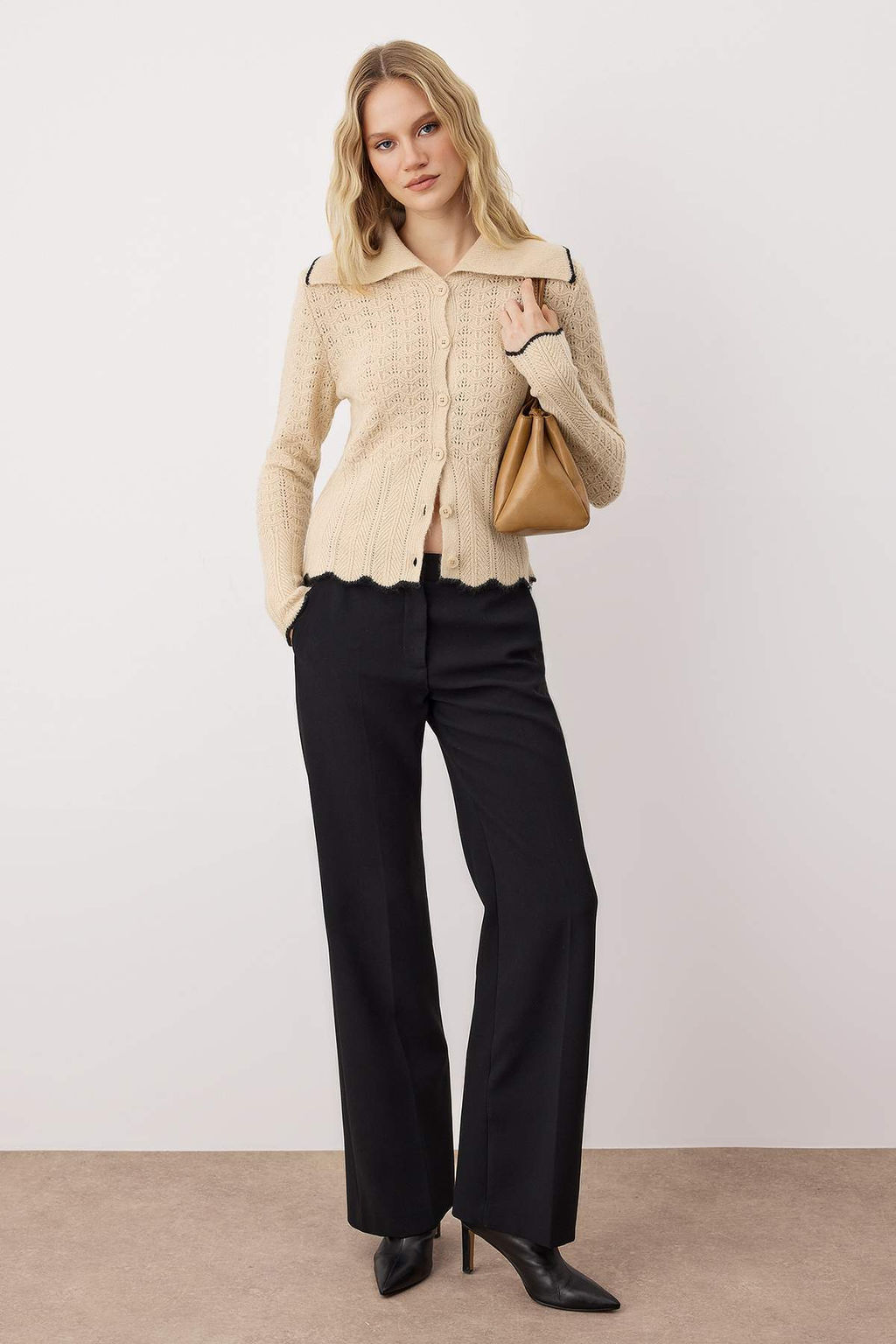 Tas Devrik Yaka Fitted Triko H?rka TWOAW26HI00073 - Trendyolmilla фото 2