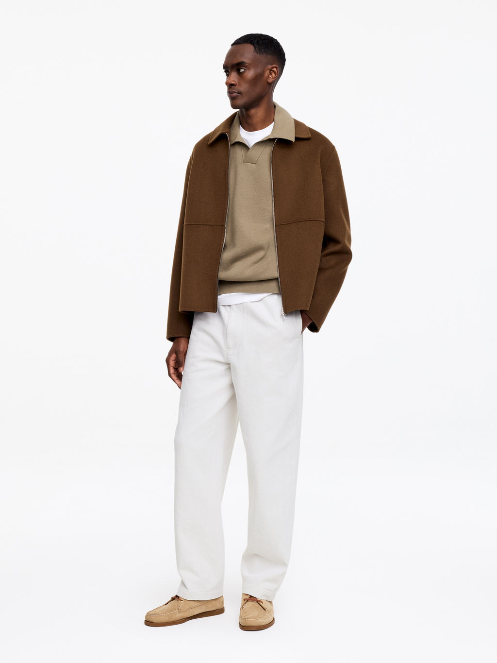 Pantalones de lino y algod?n loose fit - H&m фото 6