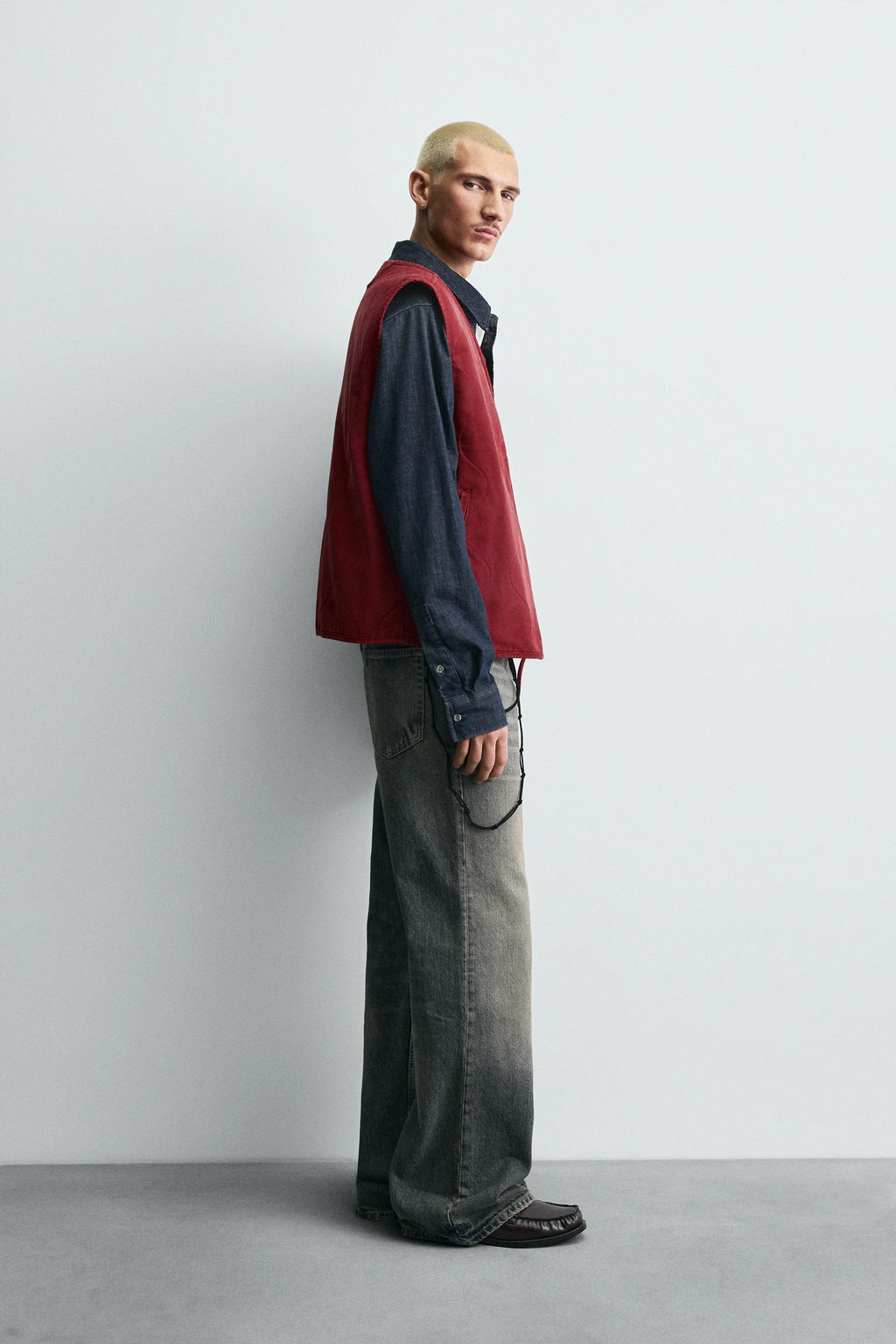 WASHED PUFFER GILET - Zara фото 4