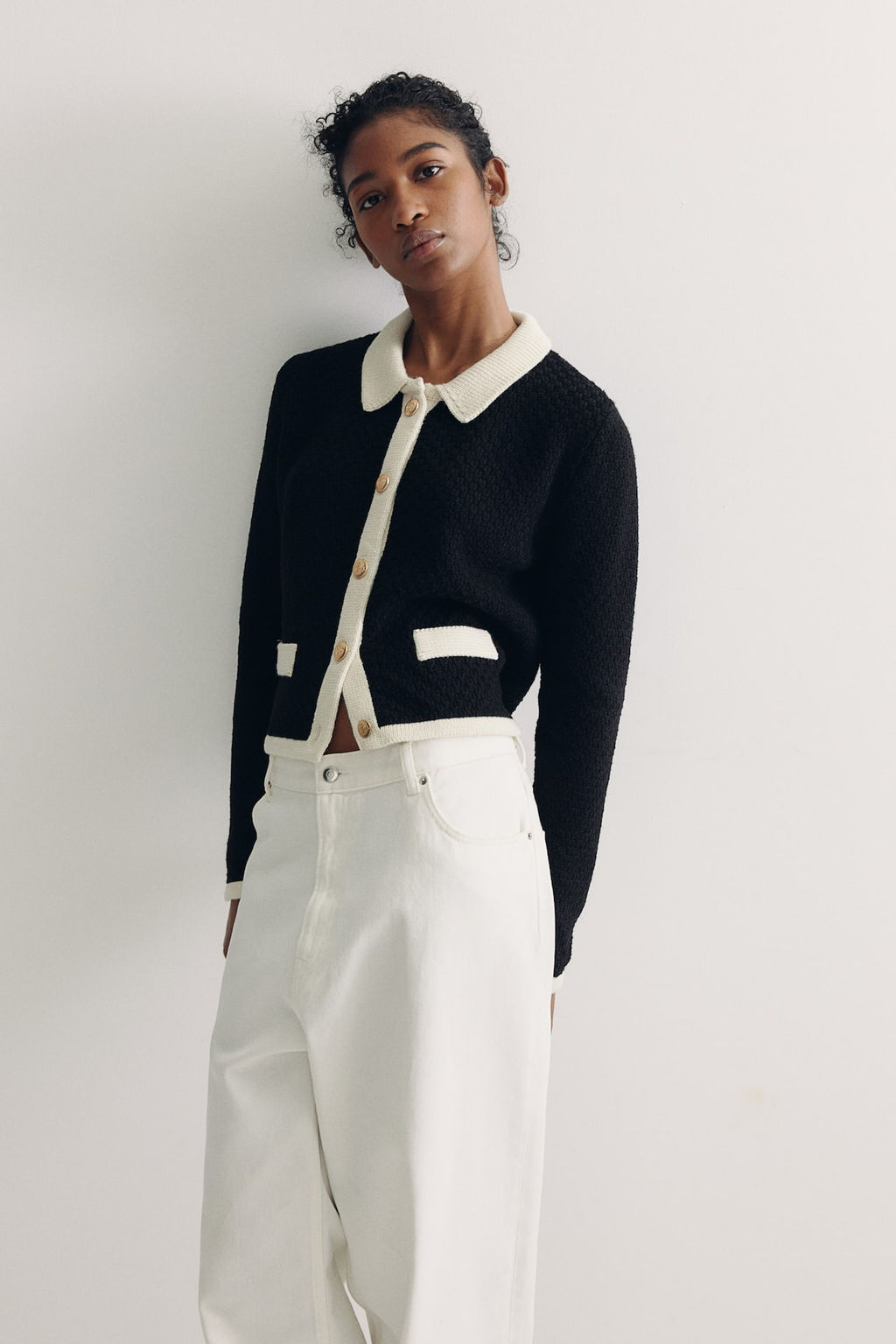 Cardigan en punto con textura - H&m фото 2