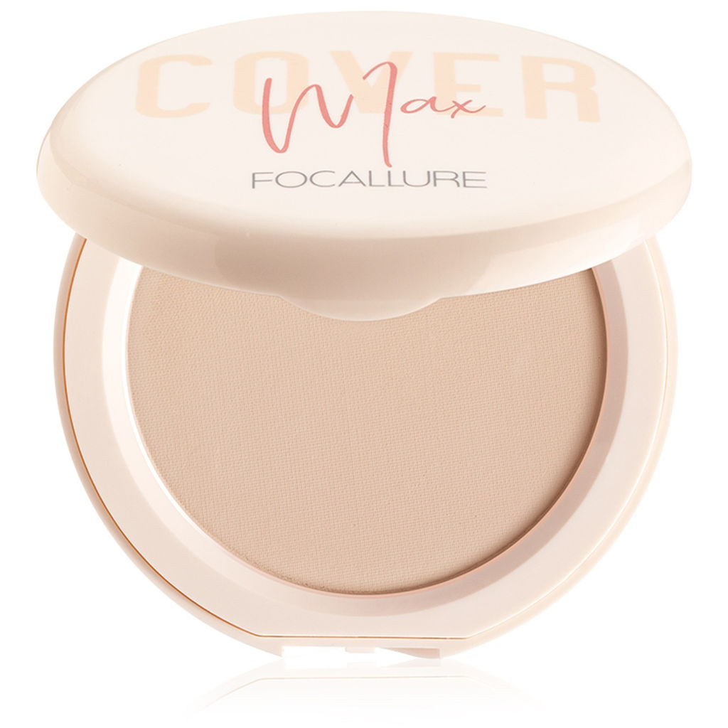FOCALLURE Пудра для лица Covermax Two way cake Pressed Powder тон 01, 6,8 г