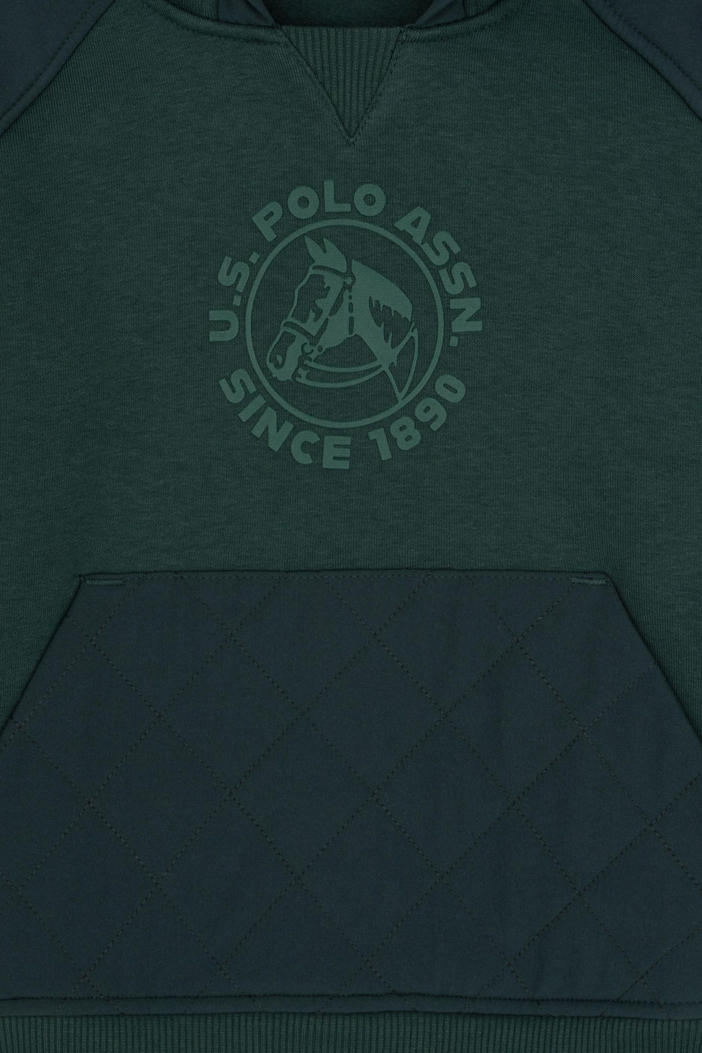 Erkek _ocuk Koyu Ye_il Kap__onlu Sweatshirt - U.s. polo assn фото 4