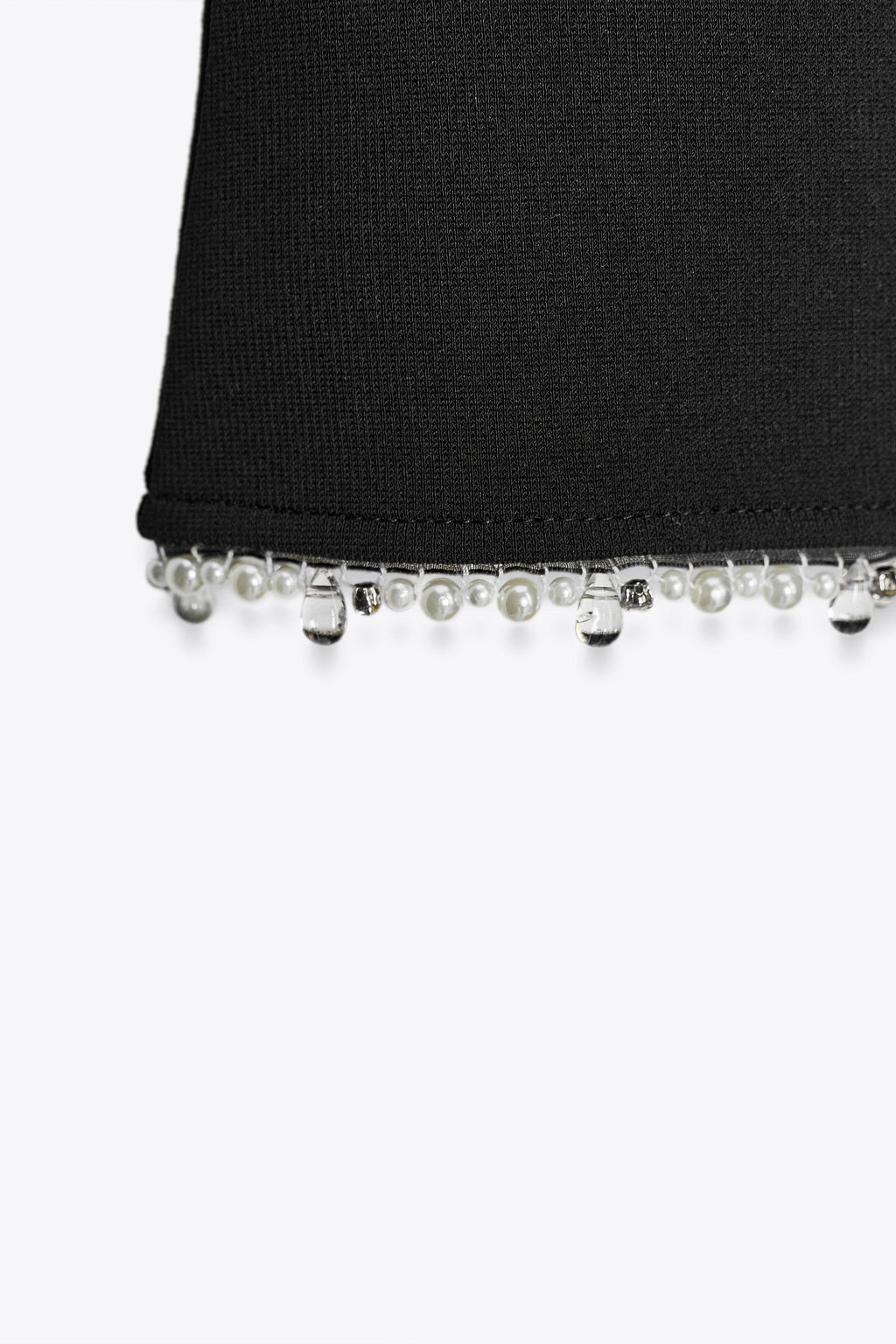 FLARE STRETCH TROUSERS WITH FAUX PEARLS - Zara фото 7