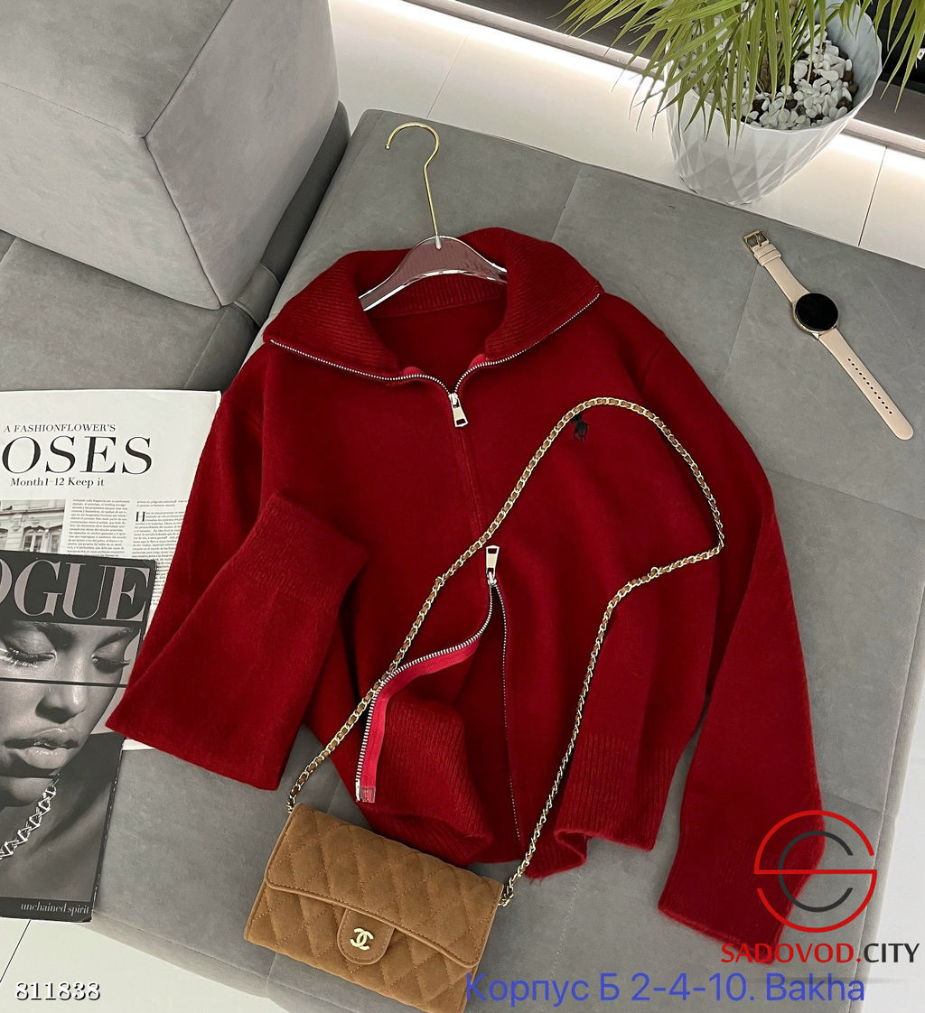 Женский свитер на молнии с высоким воротником - Bruno фото 4