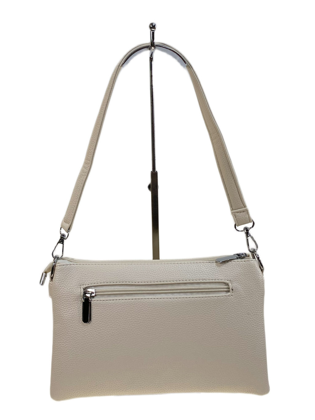 Женская сумка из искусственной кожи, цвет молочный - Greta фото 2