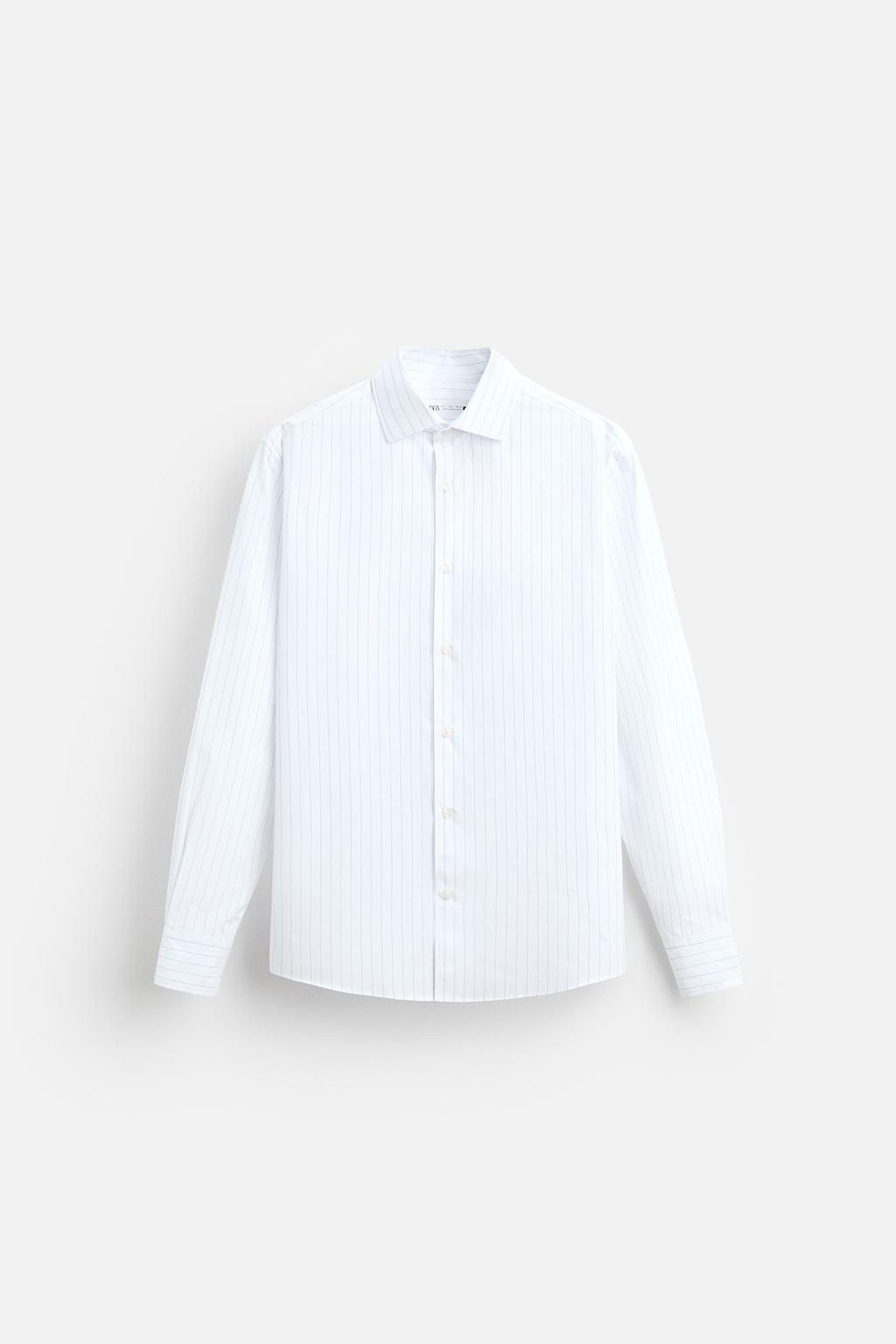 STRIPED EASY CARE SHIRT - Zara фото 6