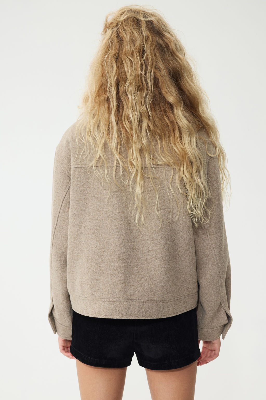 Cazadora de sarga con cuello efecto pelo - H&m фото 9