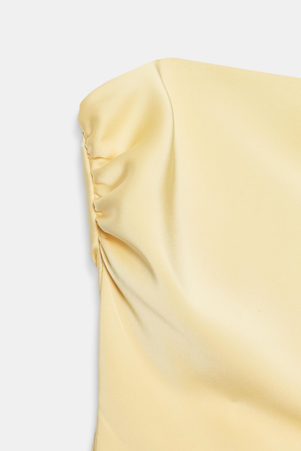 TOP SATINADO PALABRA DE HONOR LAZADA / Amarillo - Zara фото 9