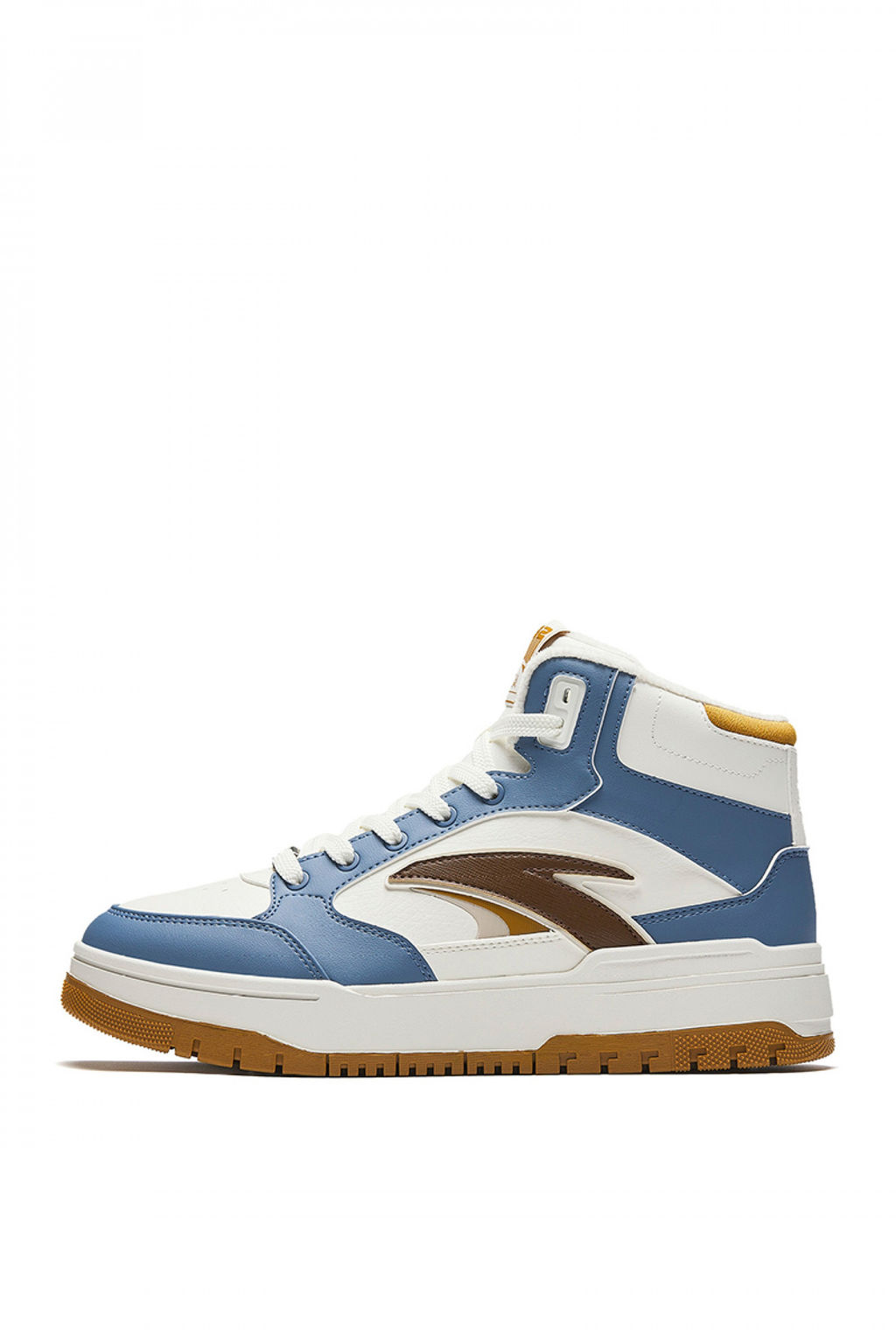 Кеды повседневные утепленные Бежевый/Голубой/Коричневый ANTA982