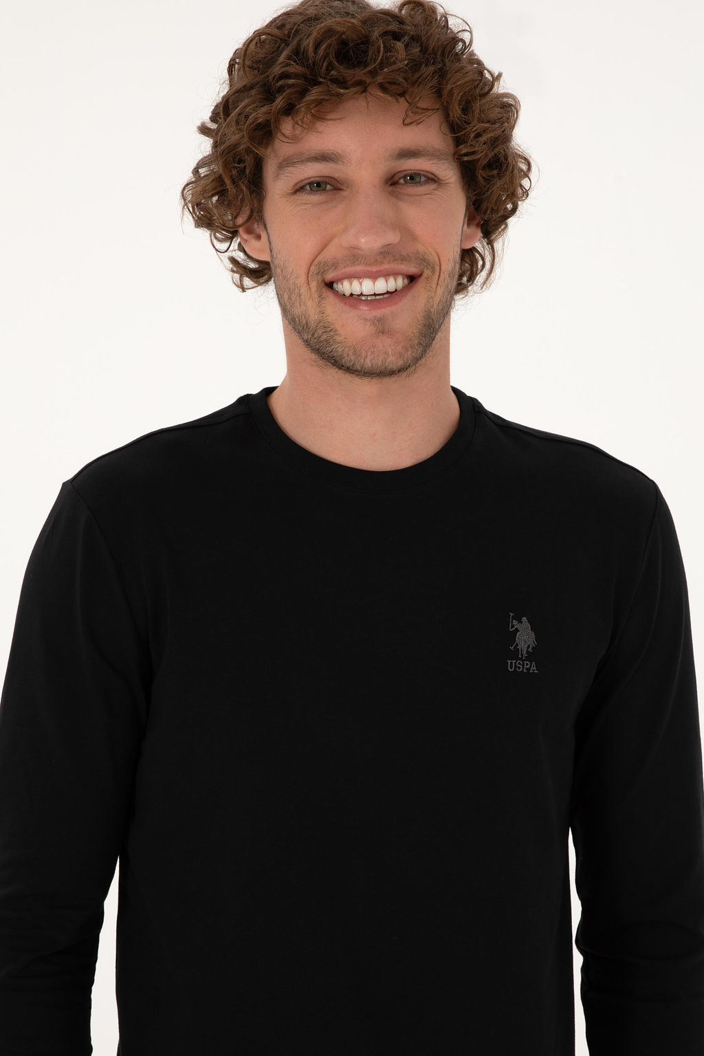 Erkek Siyah Basic Sweatshirt Sepette S_rpriz _ndirim - U.s. polo assn фото 2
