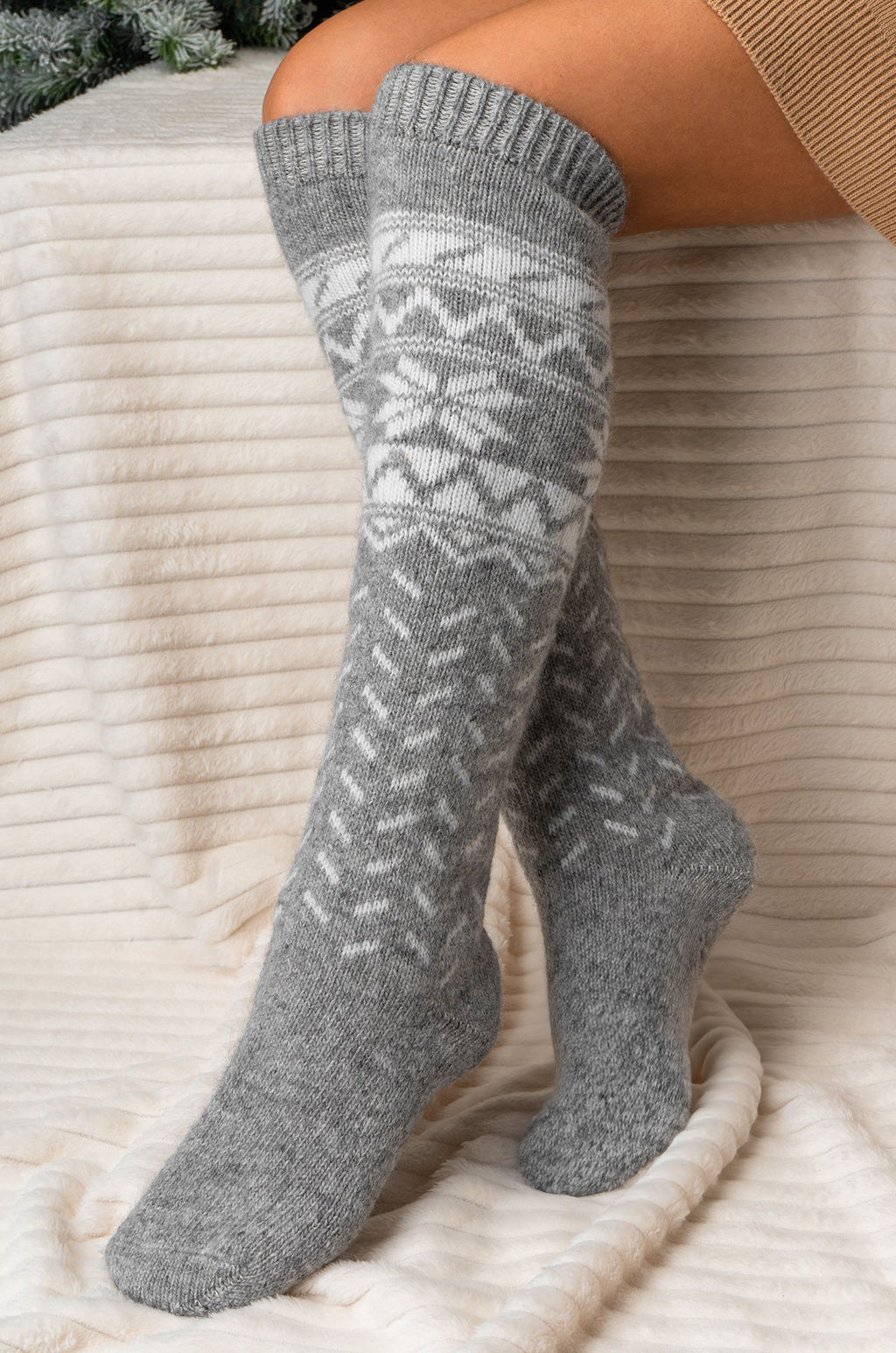 Женские шерстяные гольфы Happyfox