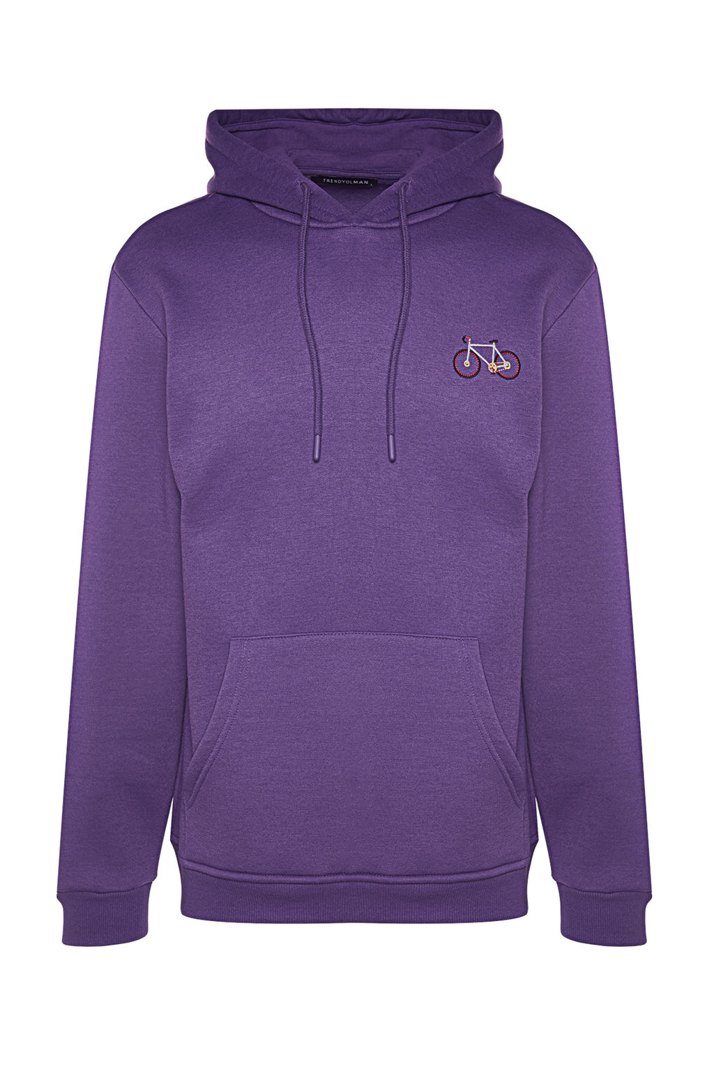 TRENDYOL MAN Antrasit Regular/Normal Kesim Minimal Nak?s Ici Polar/S?cak Tutan Sweatshirt TMNAW24SW00096 - Trendyolmilla фото 6