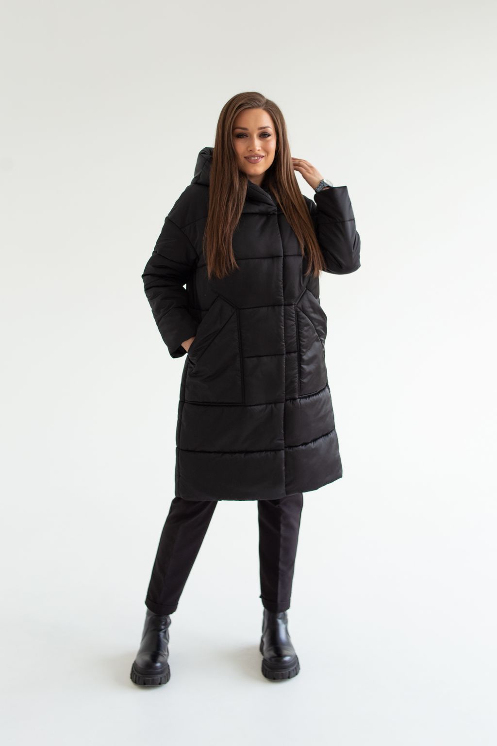 Куртка женская демисезонная 23982 (графит) - Kankan фото 15