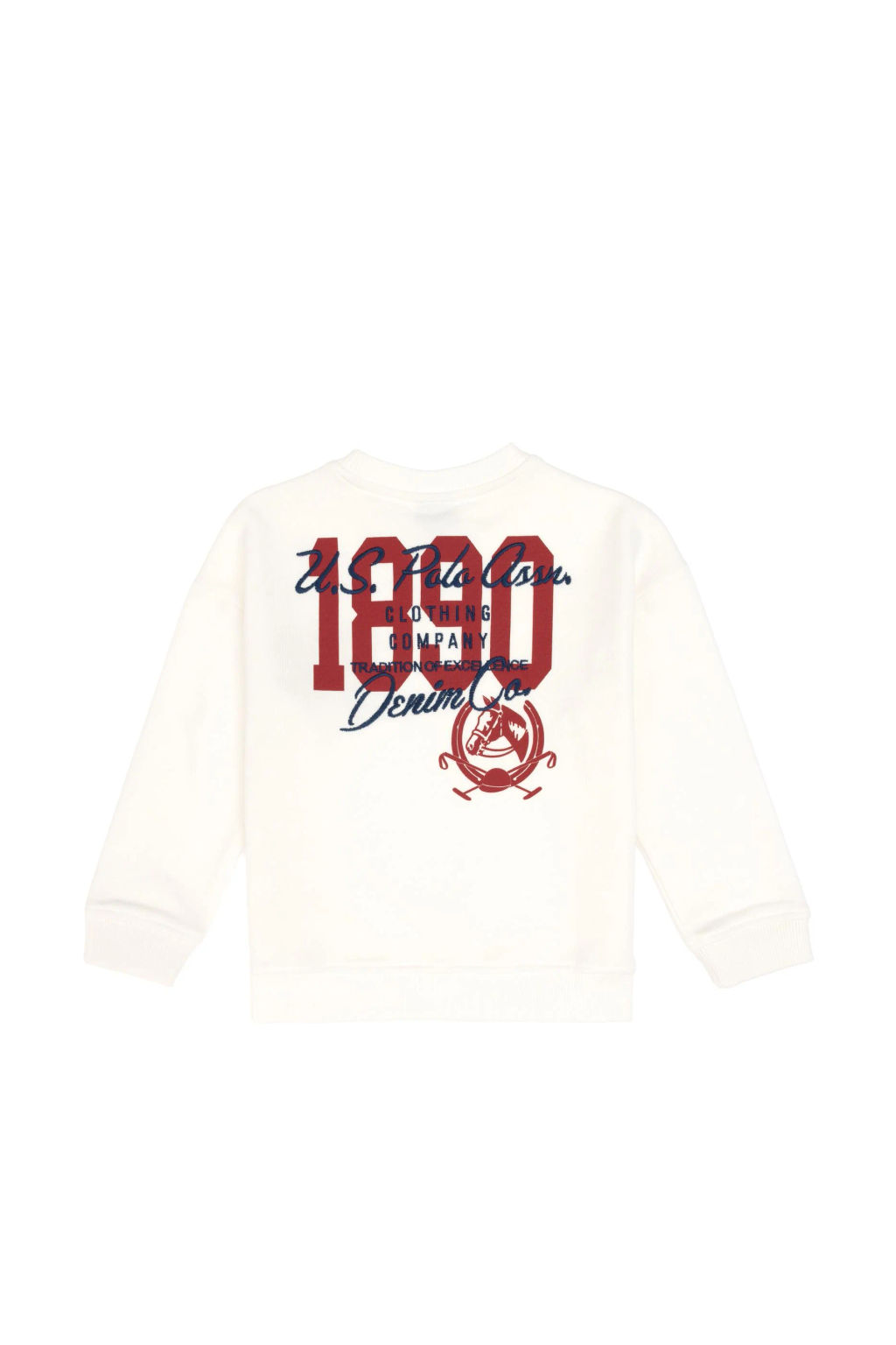 Erkek _ocuk Ekru Bisiklet Yaka Sweatshirt - U.s. polo assn фото 3
