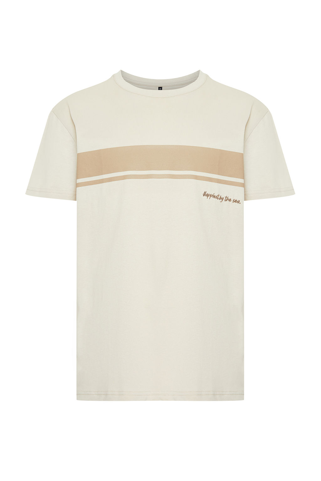 TRENDYOL MAN Tas Regular/Normal Bisiklet Yaka K?sa Kollu Cizgili Bask?l? %100 Pamuklu T-shirt TMNSS24TS00059 - Trendyolmilla фото 15