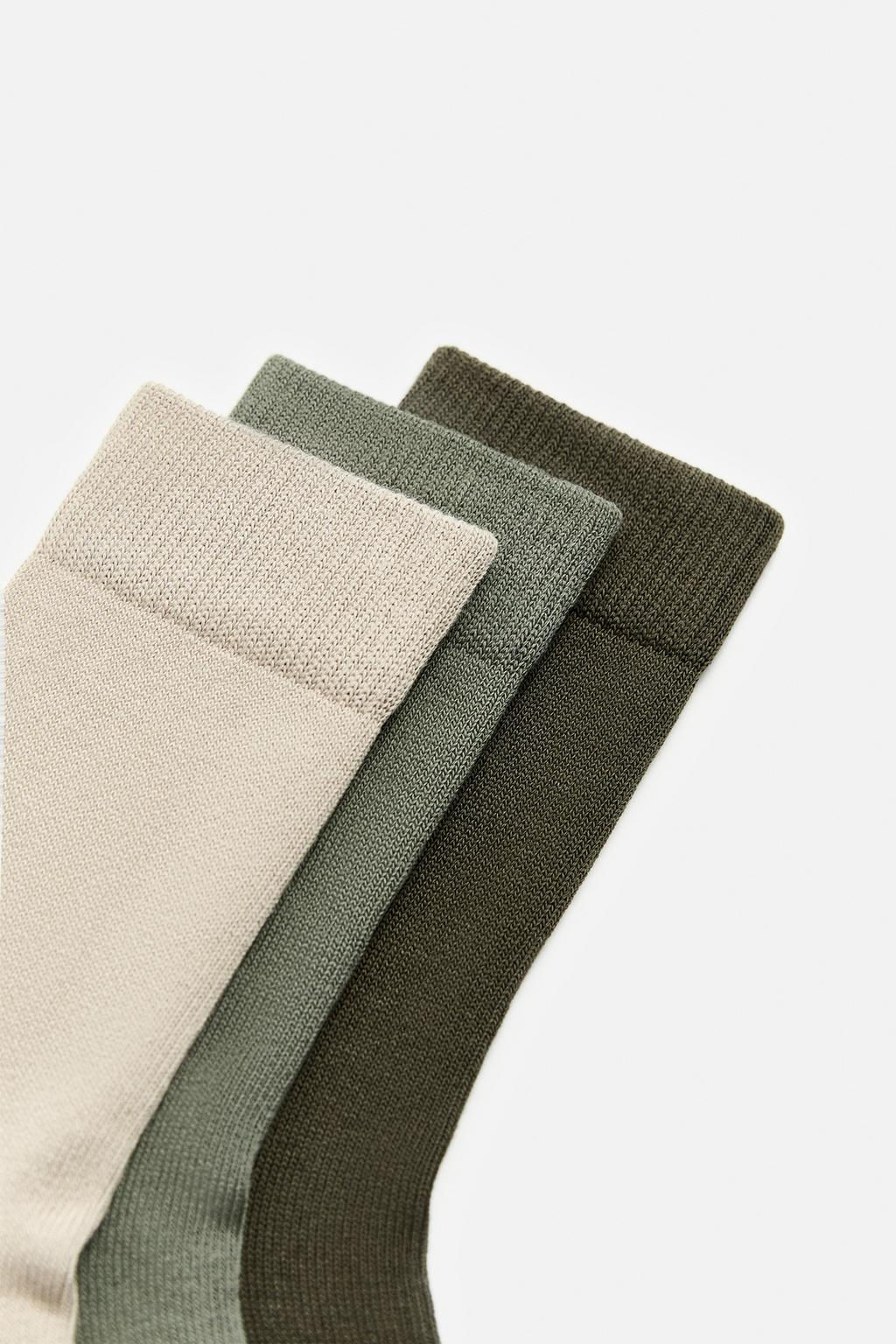 3-PACK OF CONTRAST SOCKS - Zara фото 3