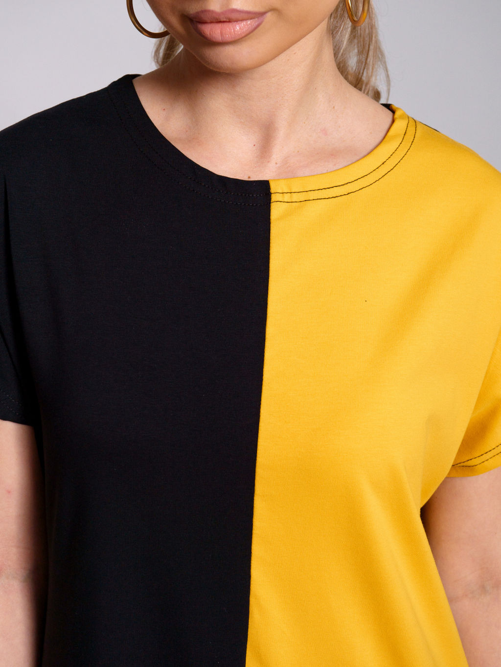 969 Платье "Черный/горчица"