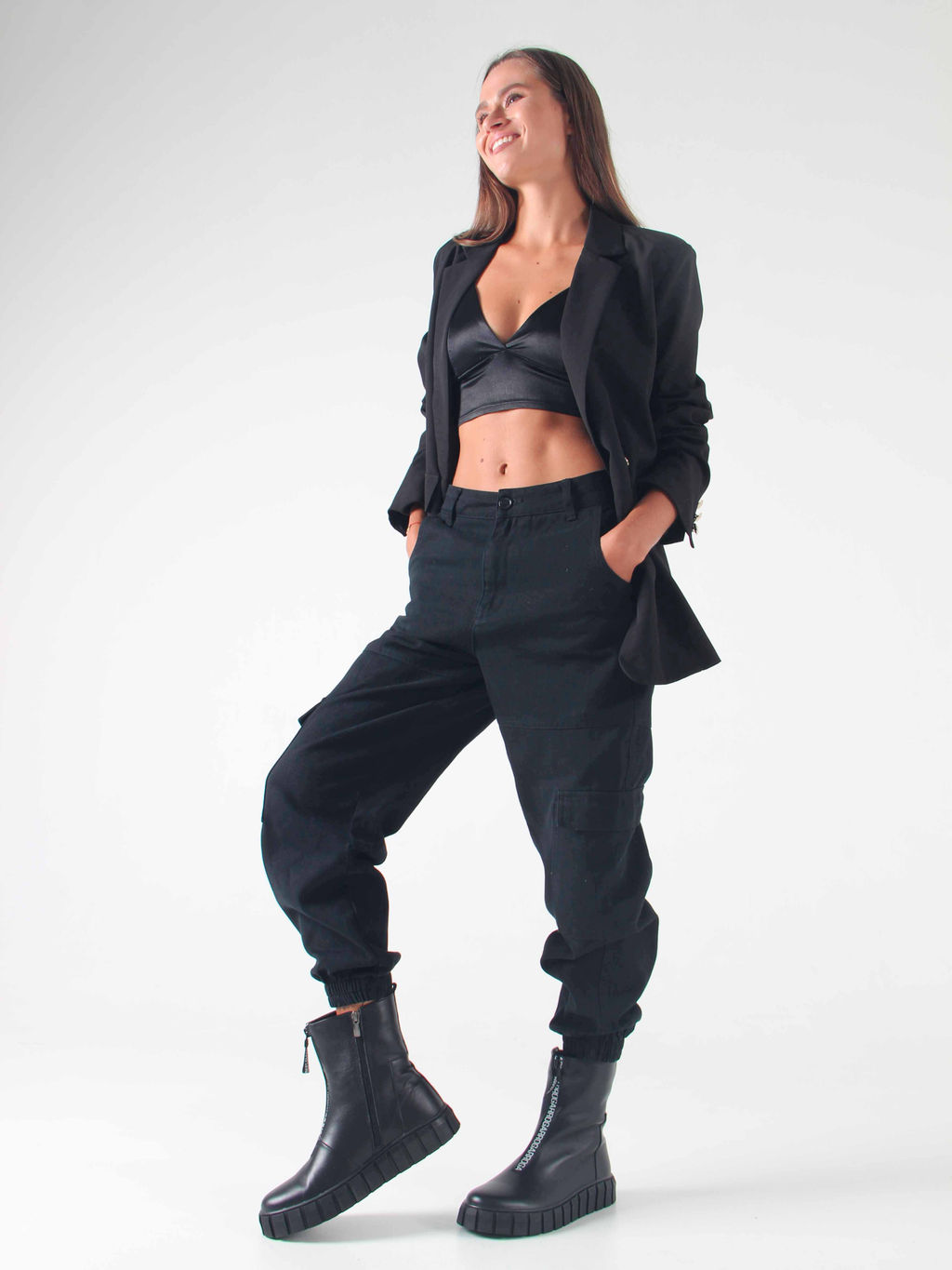 Ботинки 365.L.1918bl.Black/Шерсть