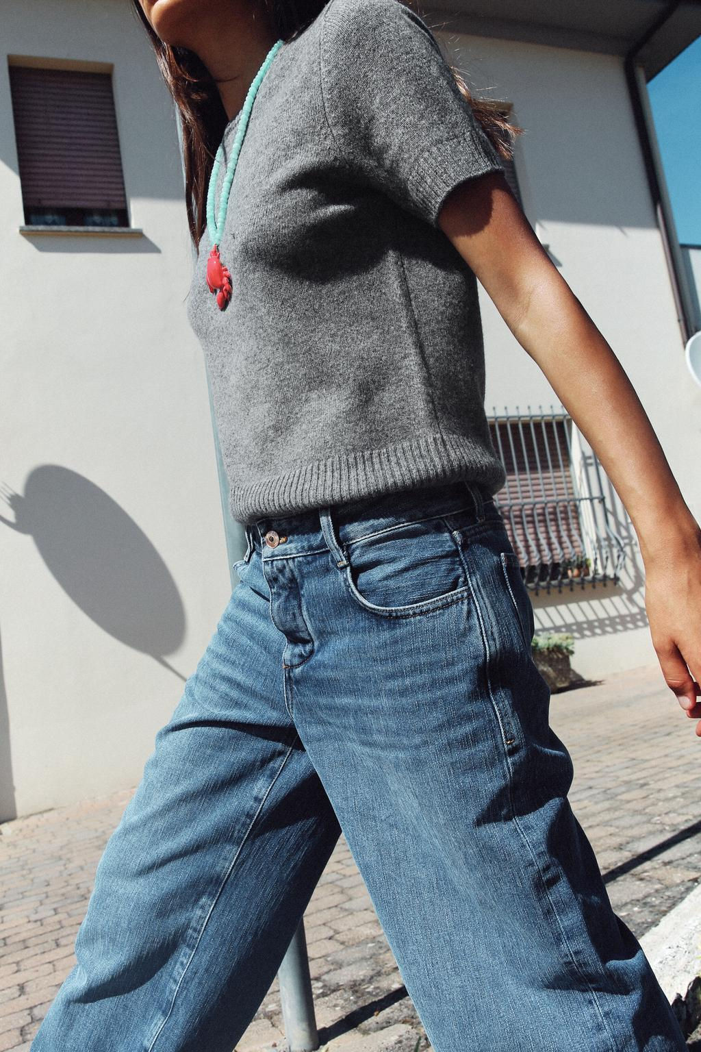 BASIC 100% WOOL SHORT SLEEVE TOP - Zara фото 3