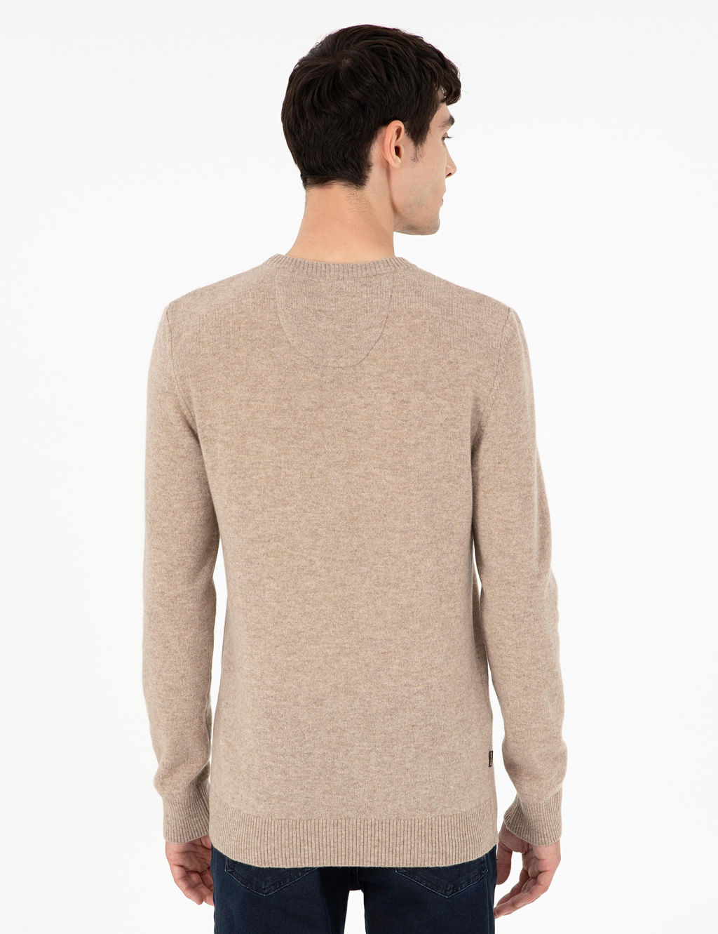 Vizon Melanj Slim Fit Bisiklet Yaka Ka_mir Triko Kazak - Pierre cardin фото 5