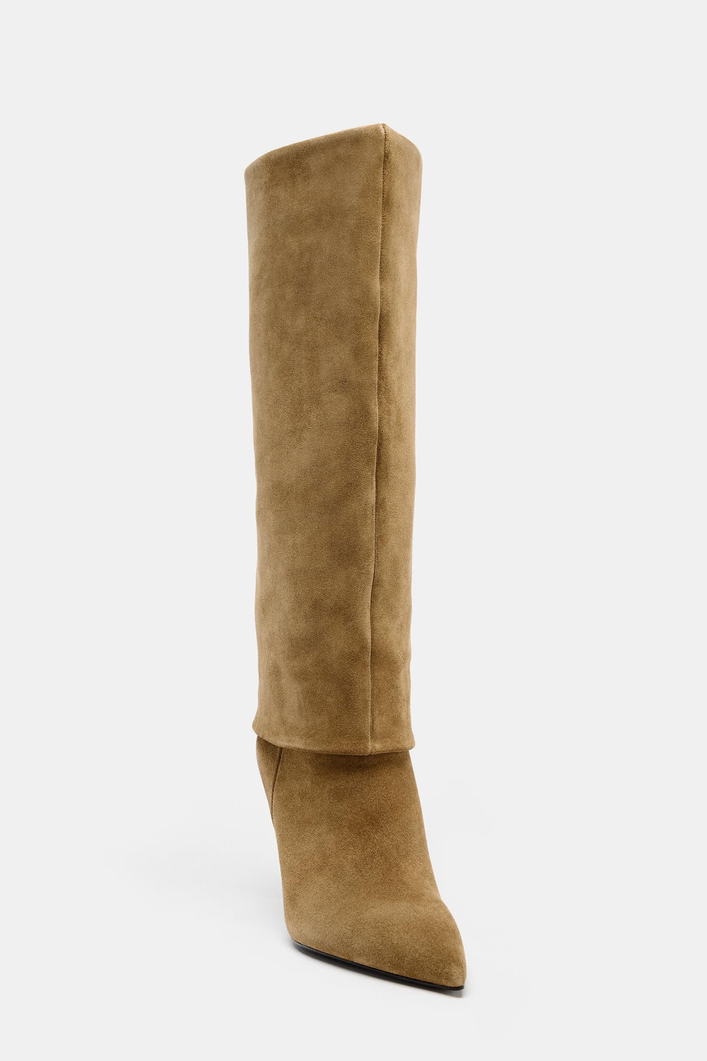 SPLIT SUEDE HEELED BOOTS - Zara фото 6