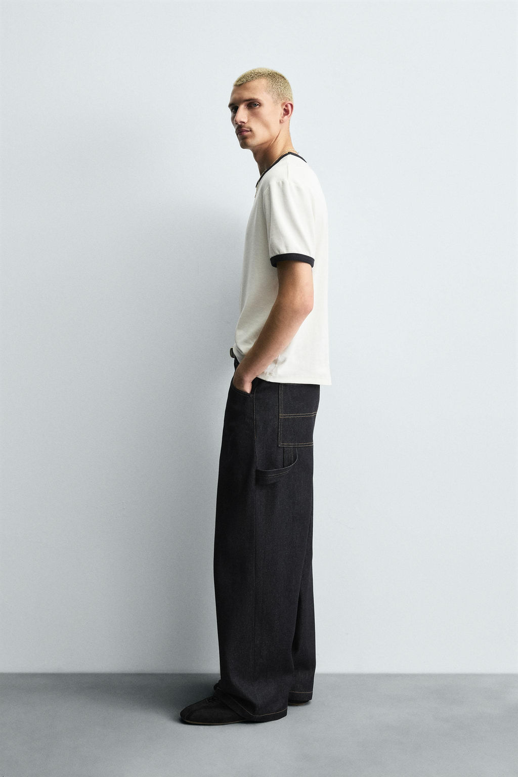 BAGGY FIT CARPENTER JEANS - Zara фото 4