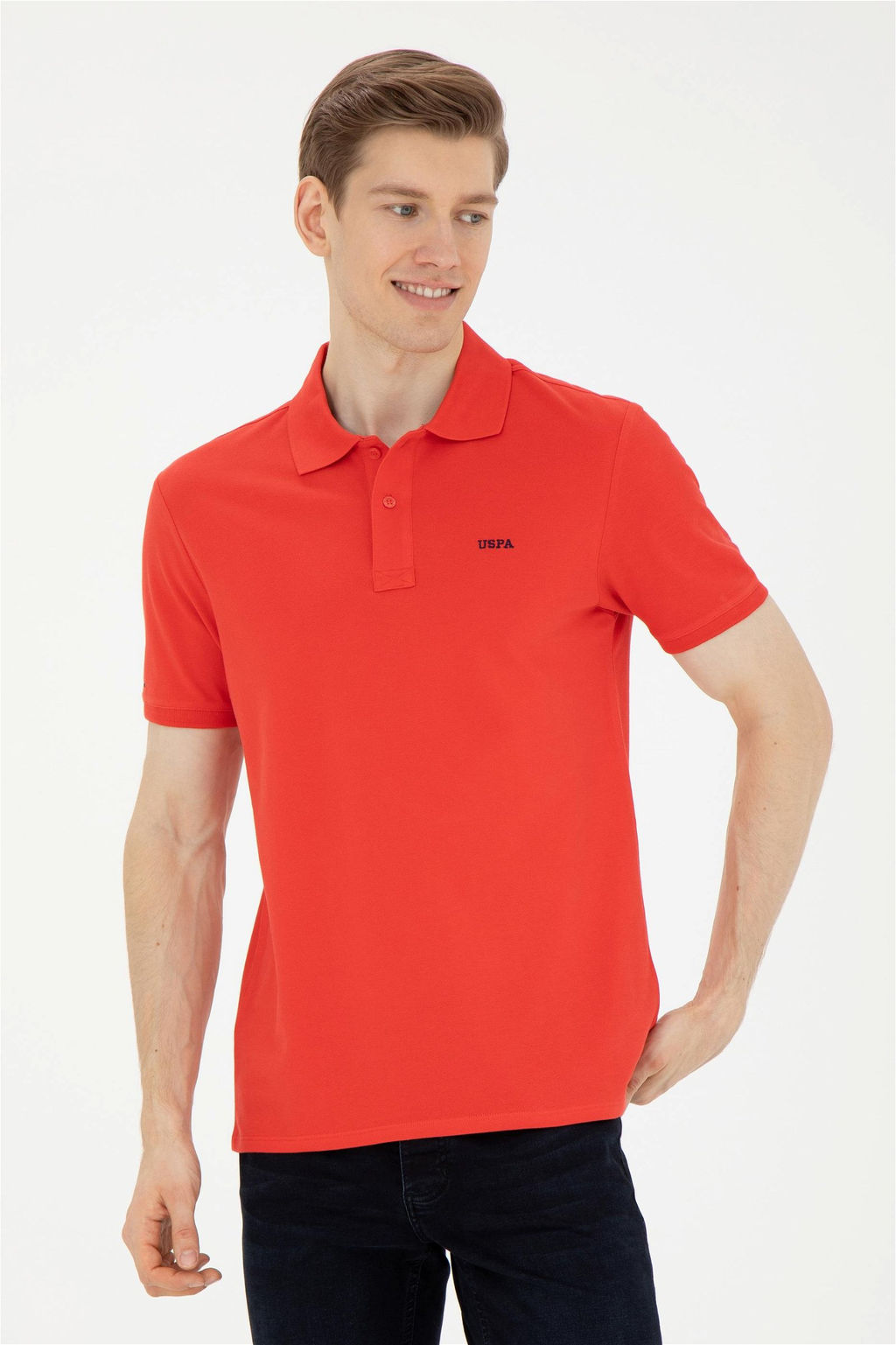 Мужская красная базовая футболка - U.s. polo assn фото 3