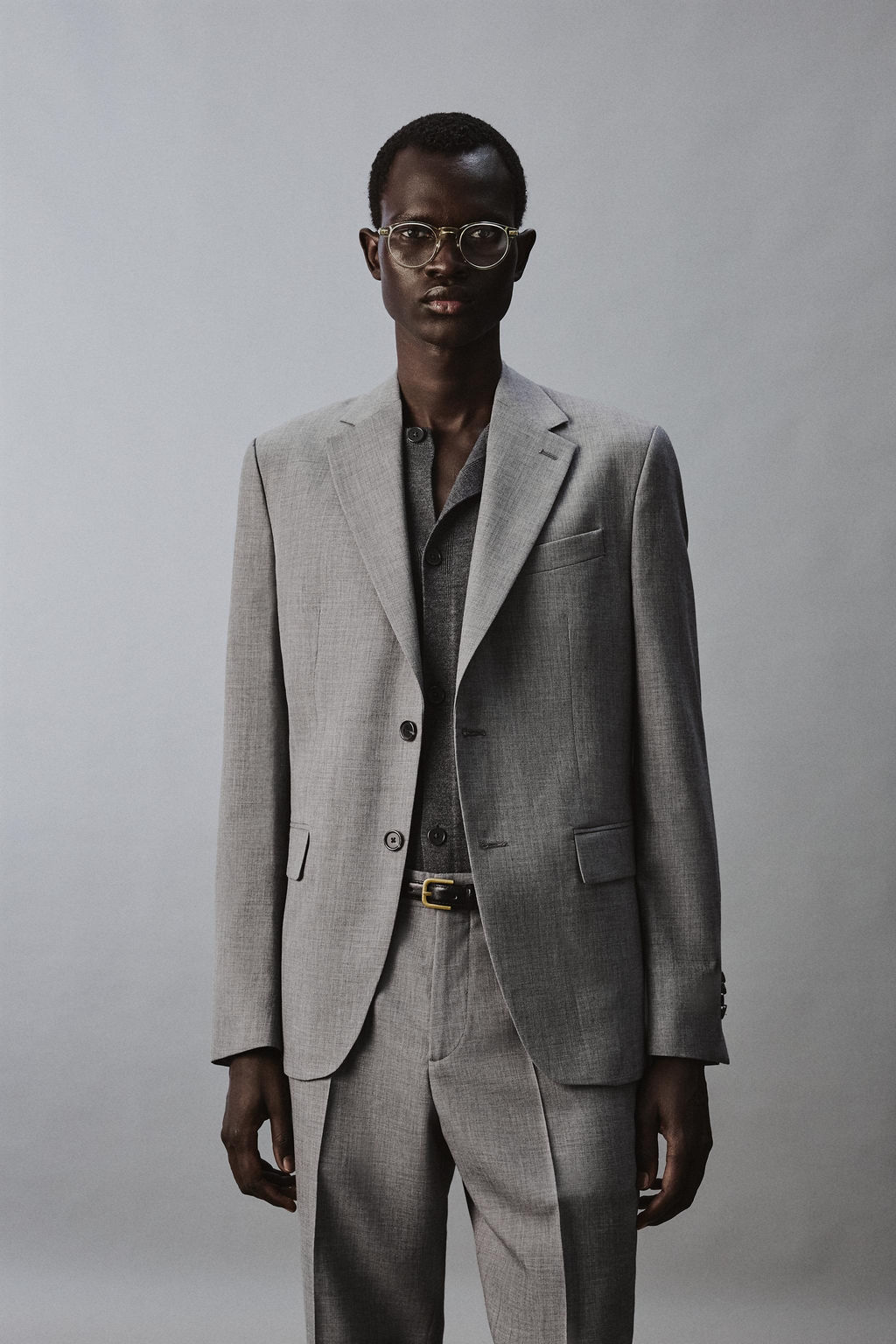 BLAZER SLIM FIT TRAJE ESTRUCTURA / Gris - Zara фото 9