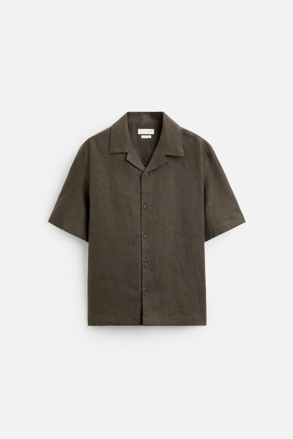100% LINEN SHIRT - Zara фото 8