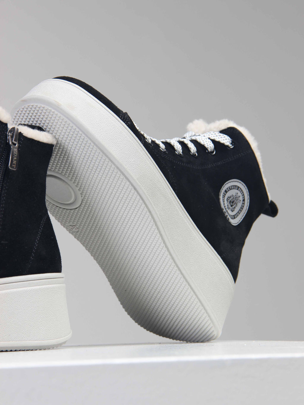 Ботинки 217.ALTAgr. черный замша/Шерсть